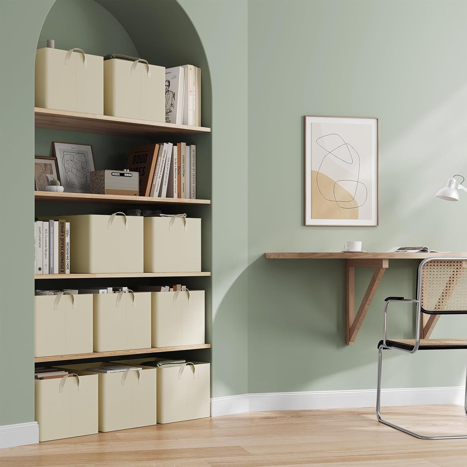 Woltu Aufbewahrungsbox (10 St), mit Griffen, für Schlafzimmer, Arbeitszimme günstig online kaufen