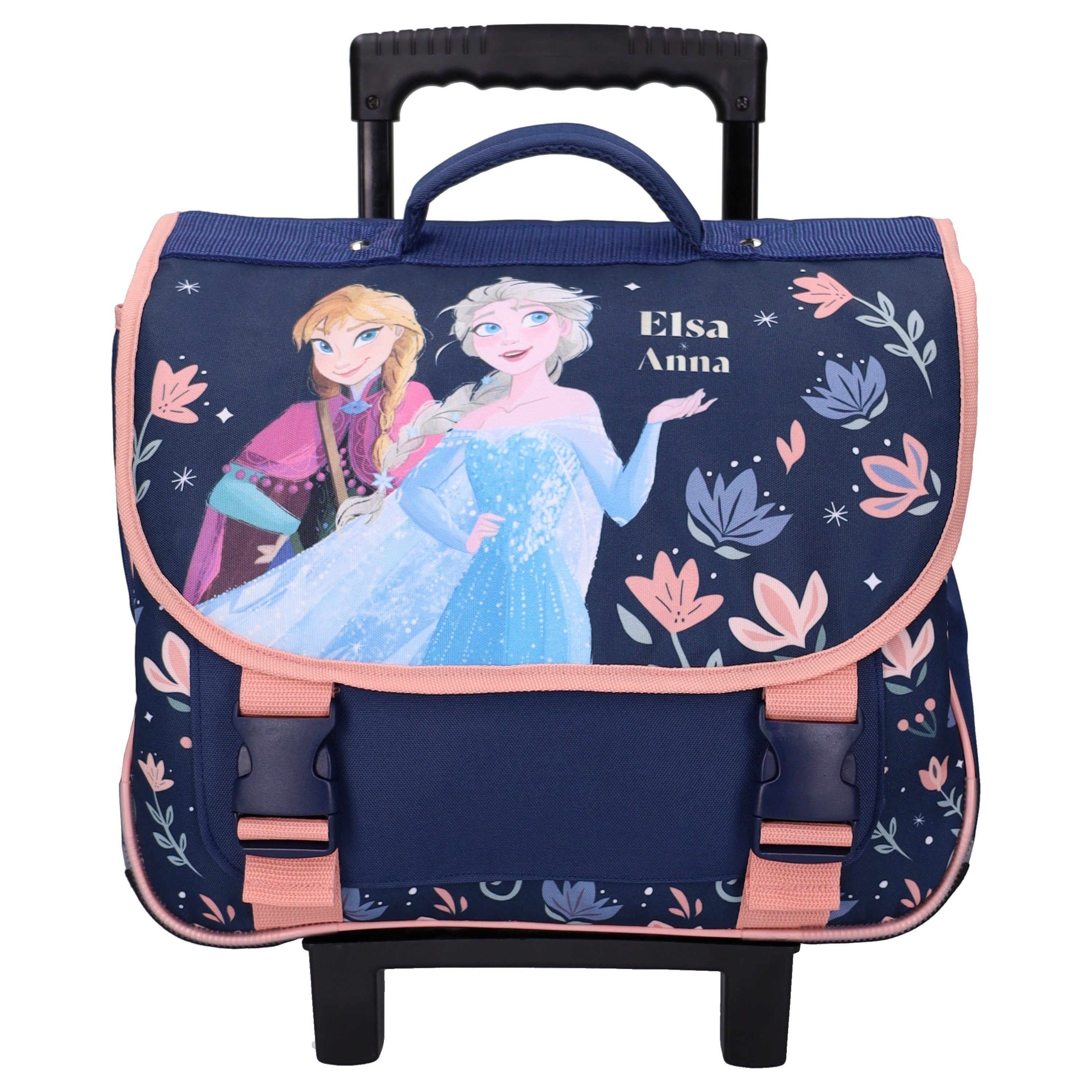 Disney Frozen Kinderrucksack Louder Than Love Trolley Schulrucksack Elsa Anna mit Rollen Blau