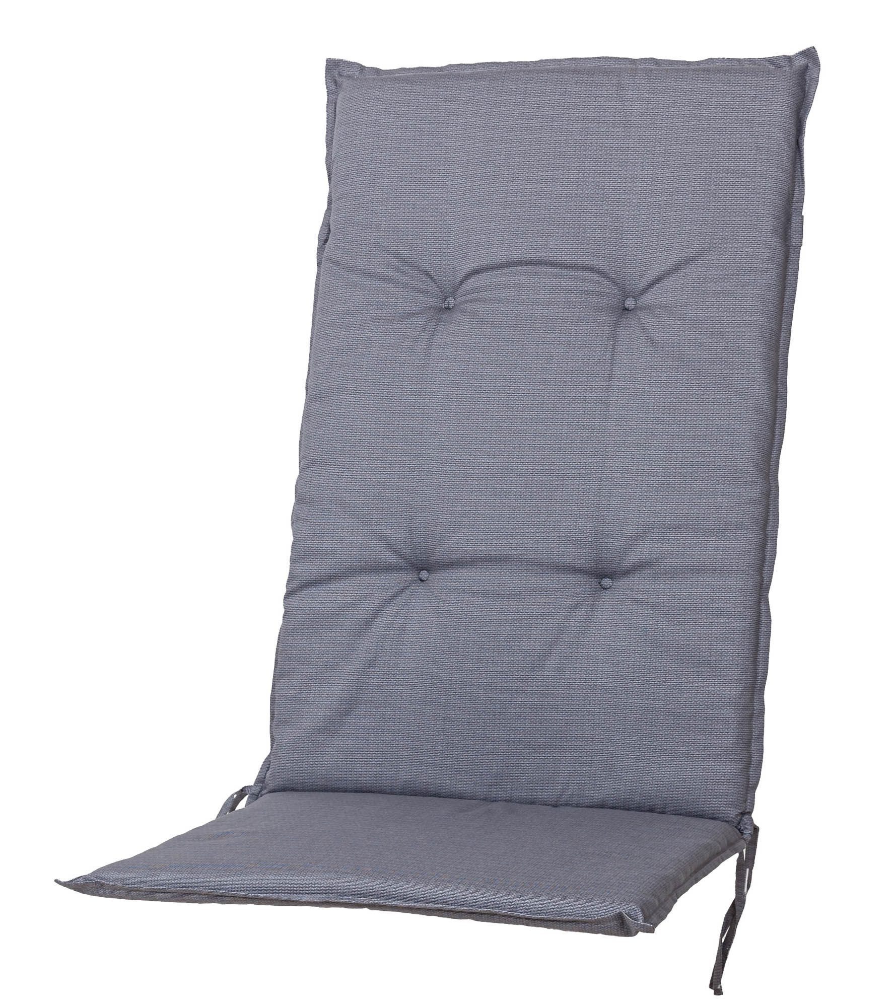 Sun Garden Hochlehnerauflage Hochlehner Rustico 50431-712 grau 116x48,5x5 cm Sun Garden, (1 St)