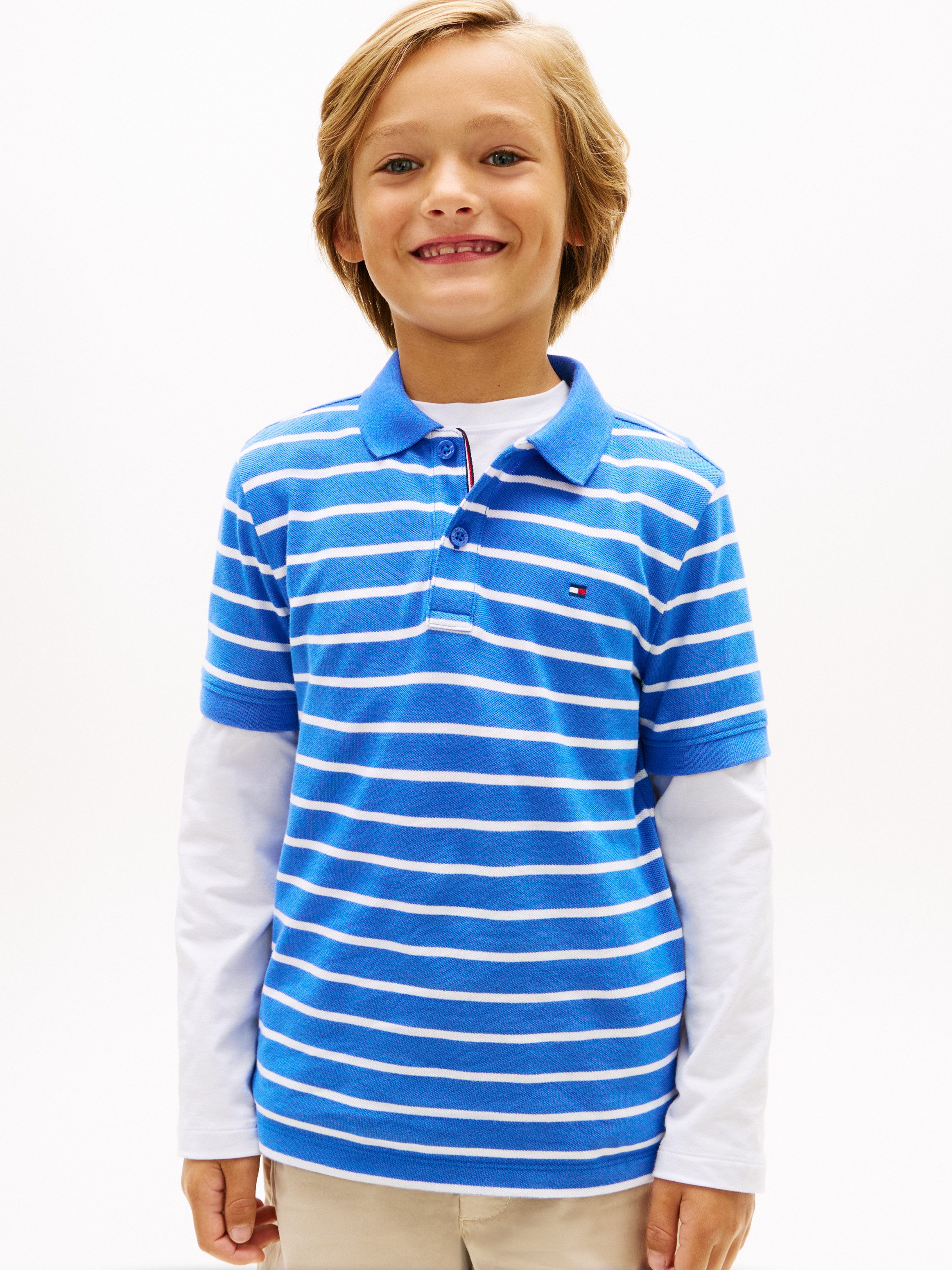 Tommy Hilfiger Poloshirt FLAG POLO SS Kinder bis 16 Jahre, regular fit