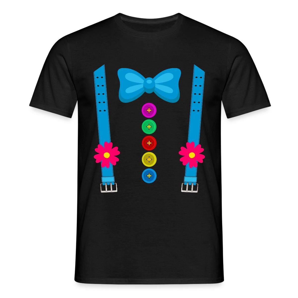 Spreadshirt T-Shirt Clown Kostüm Fasching Karneval Witzig Männer T-Shirt (1-tlg)