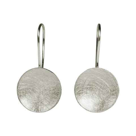 SILBERMOOS Paar Ohrhänger Klassische Schalen-Ohrhänger, 925 Sterling Silber