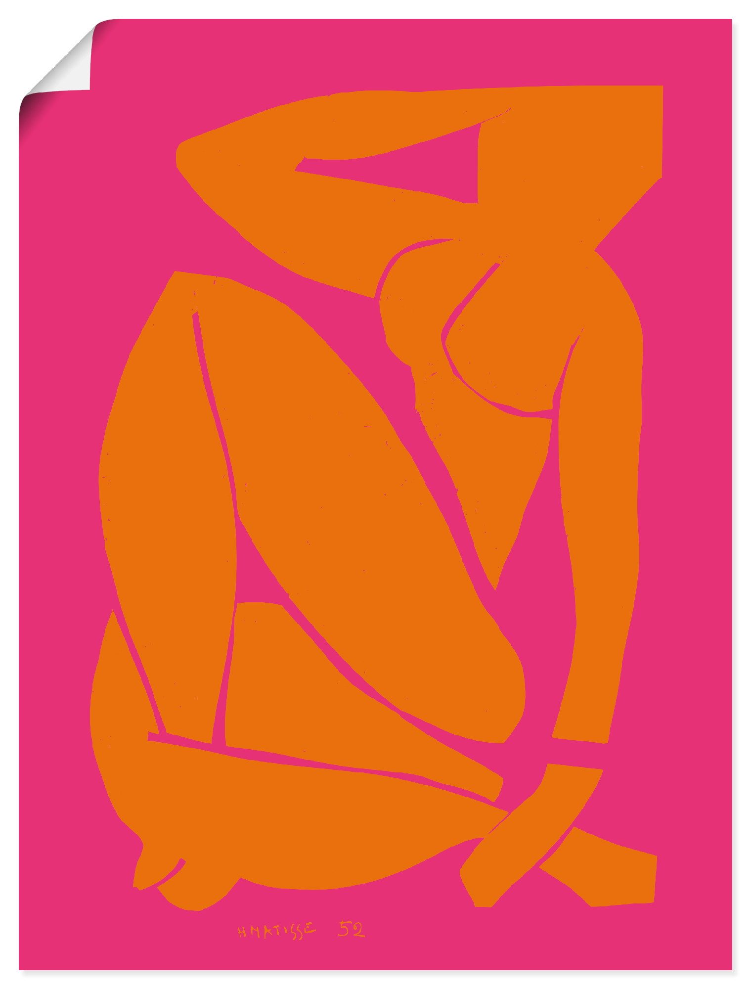 Artland Wandbild Nu bleu III. 1952, Bilder von Frauen (1 St), als Alubild, Leinwandbild, Poster, Wandaufkleber in verschied. Größen