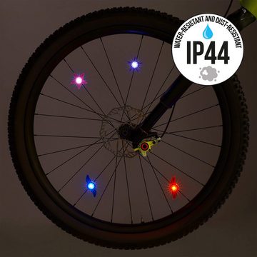 Legami Fahrradreflektor Set mit 2 Lichtern für die Fahrradspeichen - Ride & Shine Einhorn