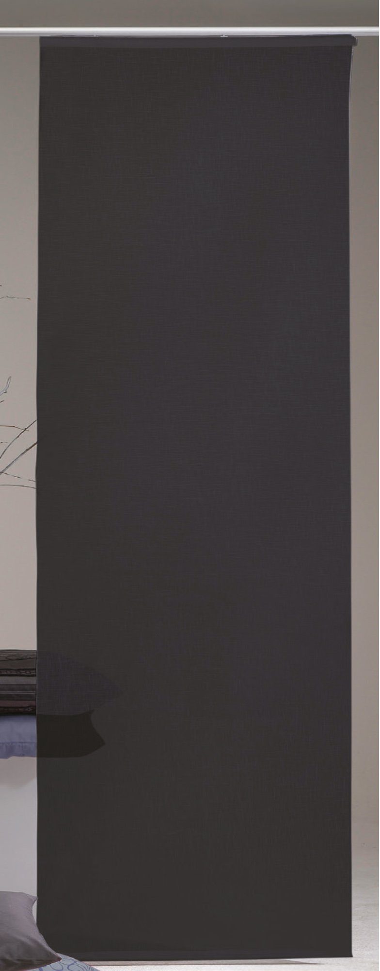 Arsvita Schiebegardine Desiré (1 St), Klettband, transparent, Flächenvorhang 60 x 245 cm (B x H), inkl. Beschwerungsstange