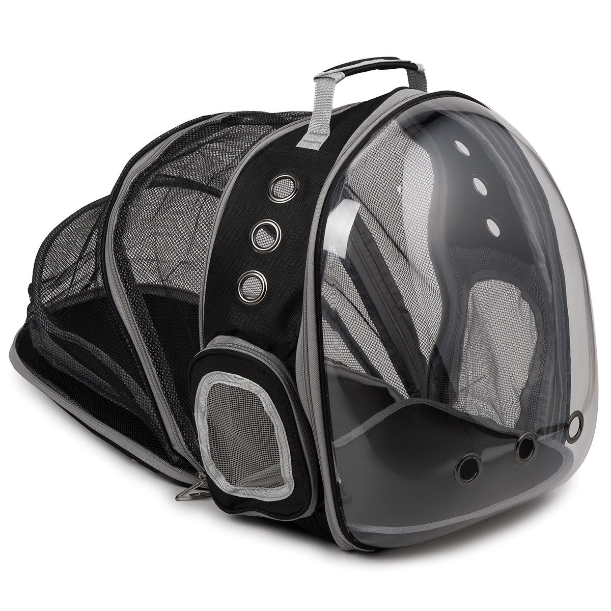 nm_trade Tiertransporttasche Transporttasche Rucksack für Hunde Katzen Transport Reisen Transparent