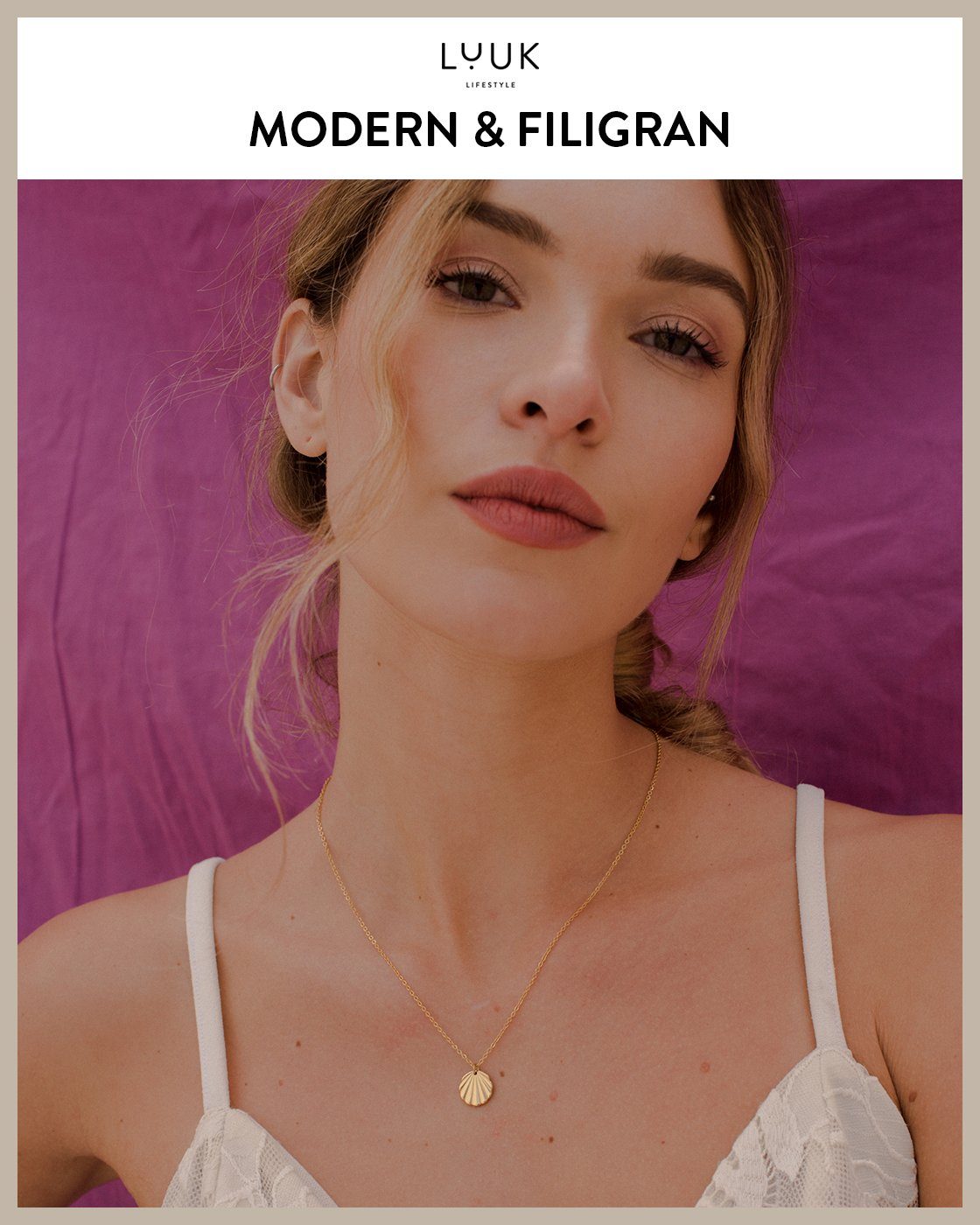 LUUK LIFESTYLE Kette mit Anhänger Muschel, günstig online kaufen