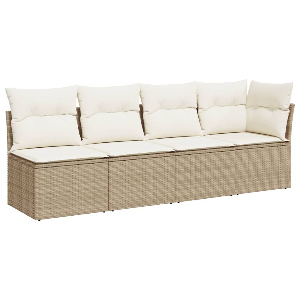 vidaXL Loungesofa Gartensofa mit Kissen 4-Sitzer günstig online kaufen