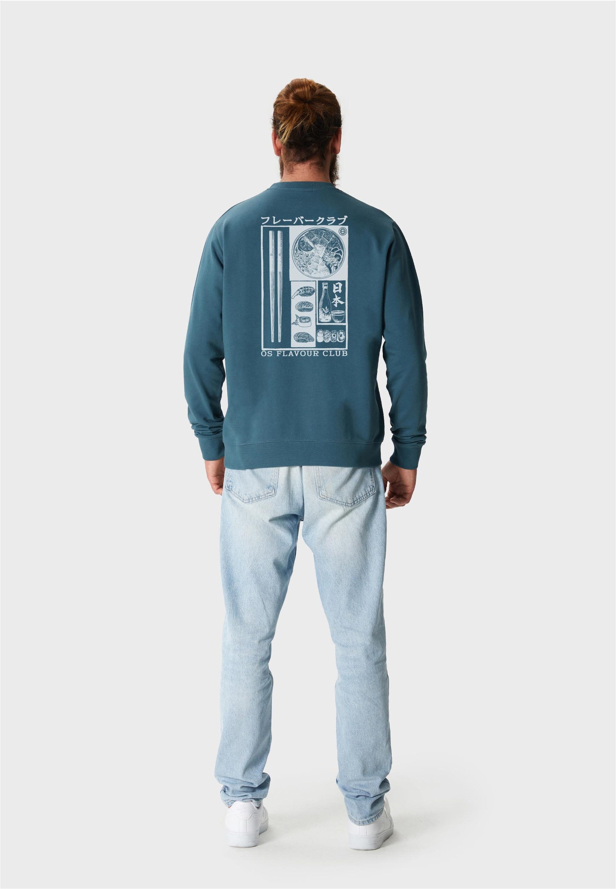 Oldskull Sweatshirt Asian Flavour Club Umami mit fernöstlichem Motivprint