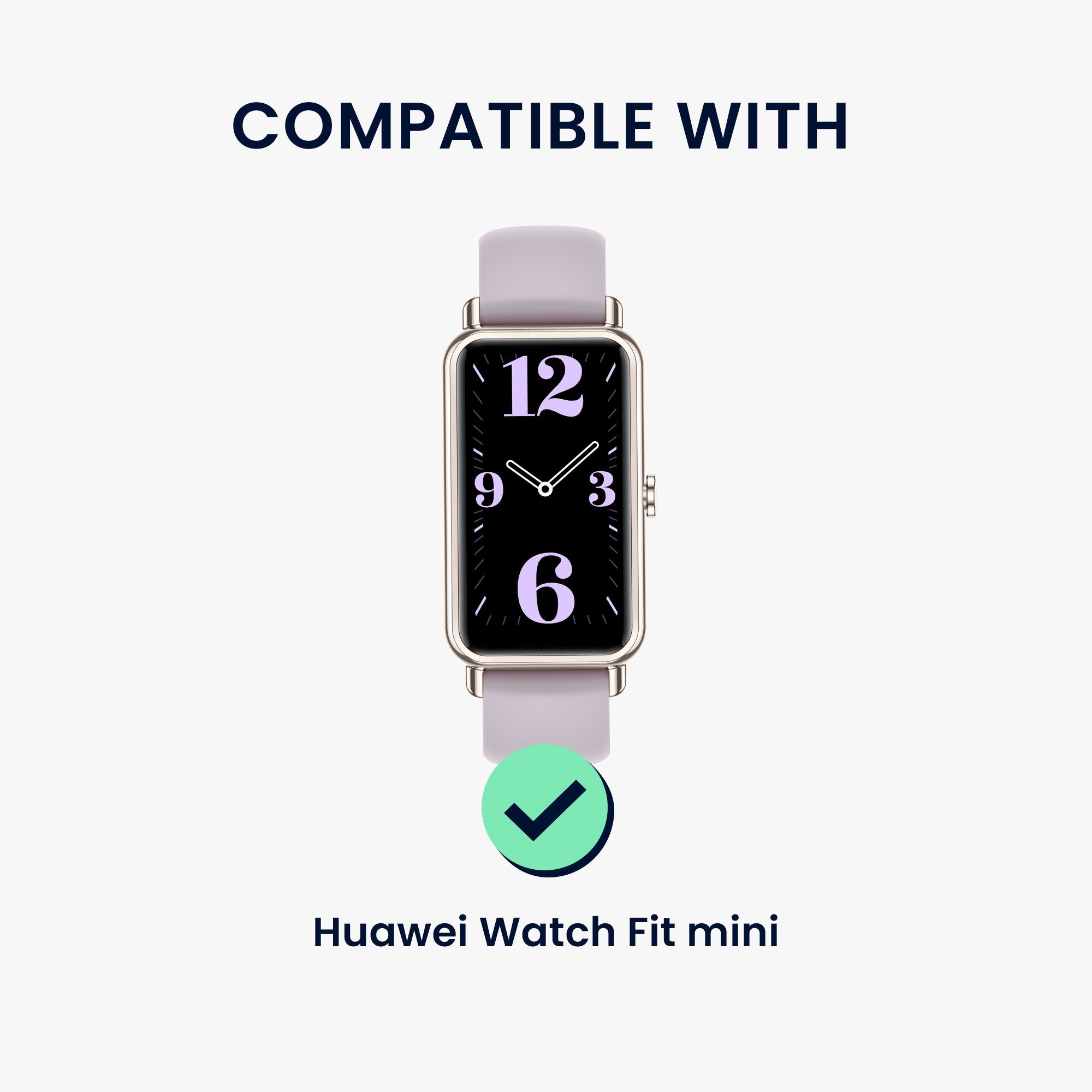 kwmobile Echtleder Armband für Huawei Watch Fit mini Smartwatch, 1-tlg., Ersatzarmband für Fitnesstracker - Wechselarmband Smartwatch