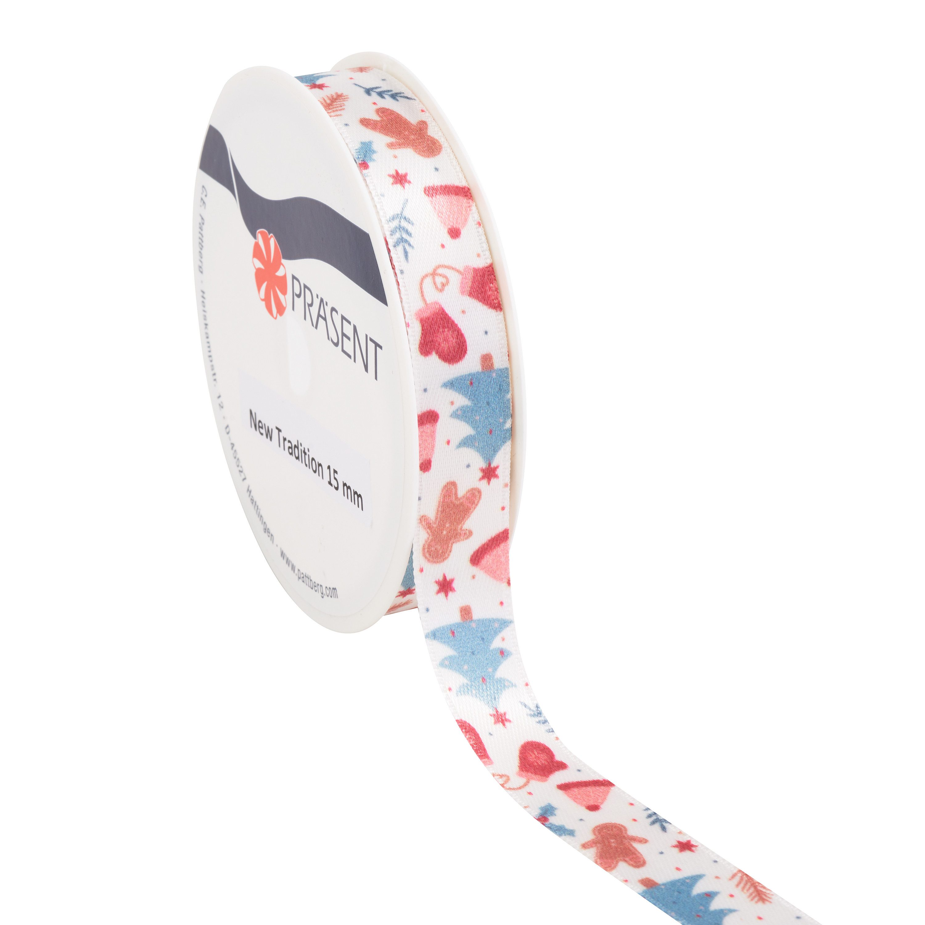PRÄSENT Bastelband Winter Wonderland, B 15 mm, L 5 m
