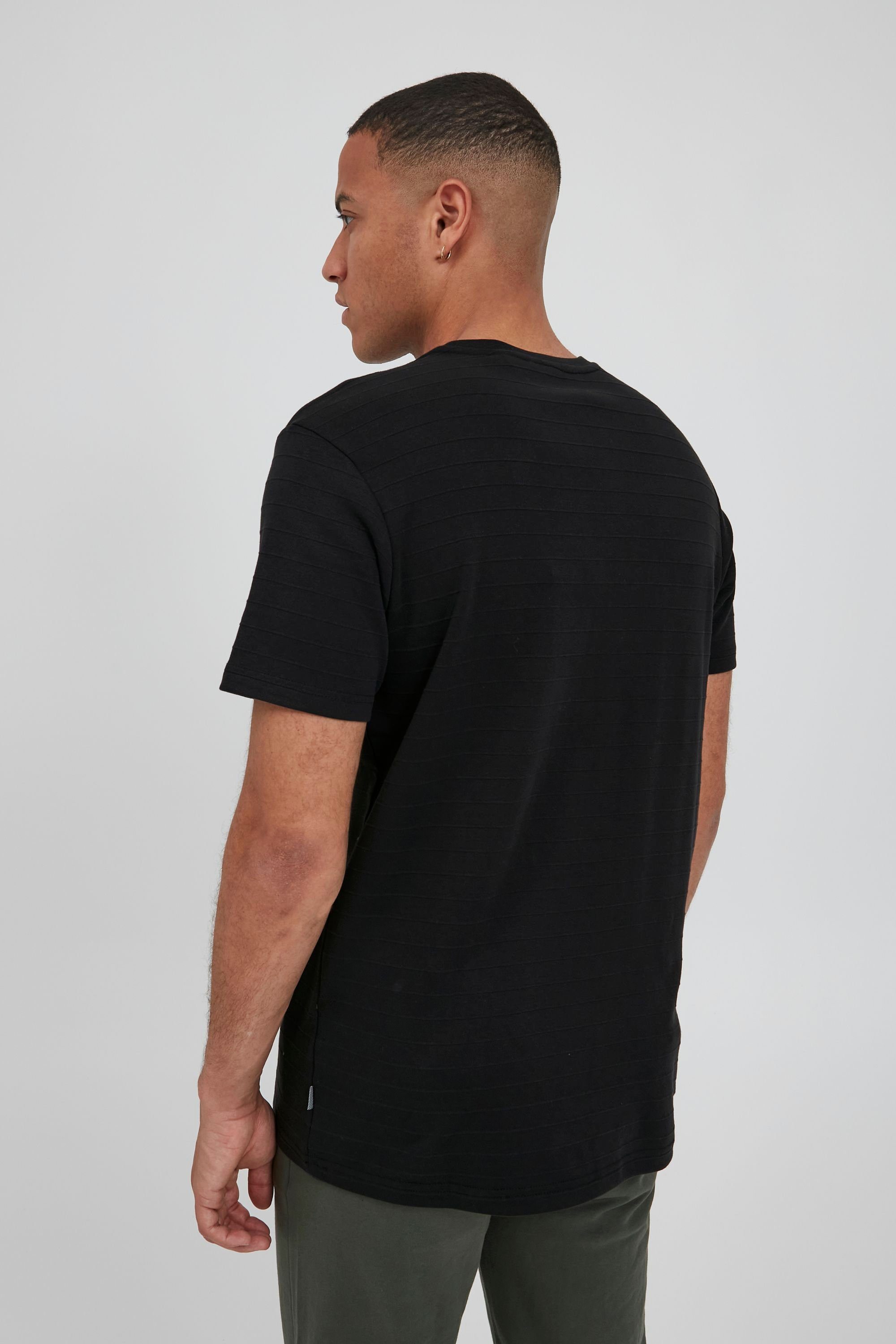 Solid T-Shirt SDTrevor 21105769 mit T-Shirt (194007) BLACK Streifen-Besatz