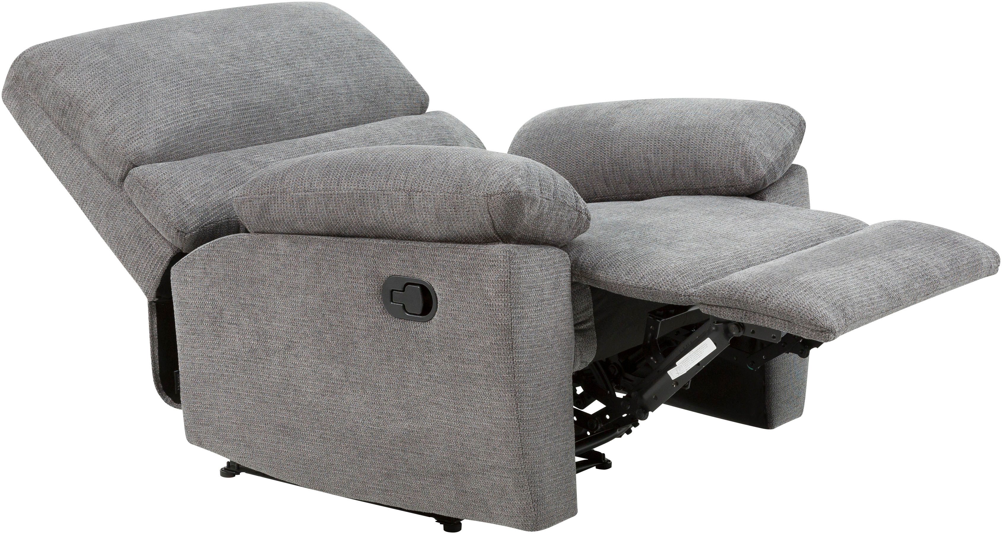 Home affaire Relaxsessel LANNOY, TV-Sessel, elektr. o. manuelle Relaxfunktion, USB A/C, Sessel mit Liegefunktion 105°-150°, Federkernpolsterung