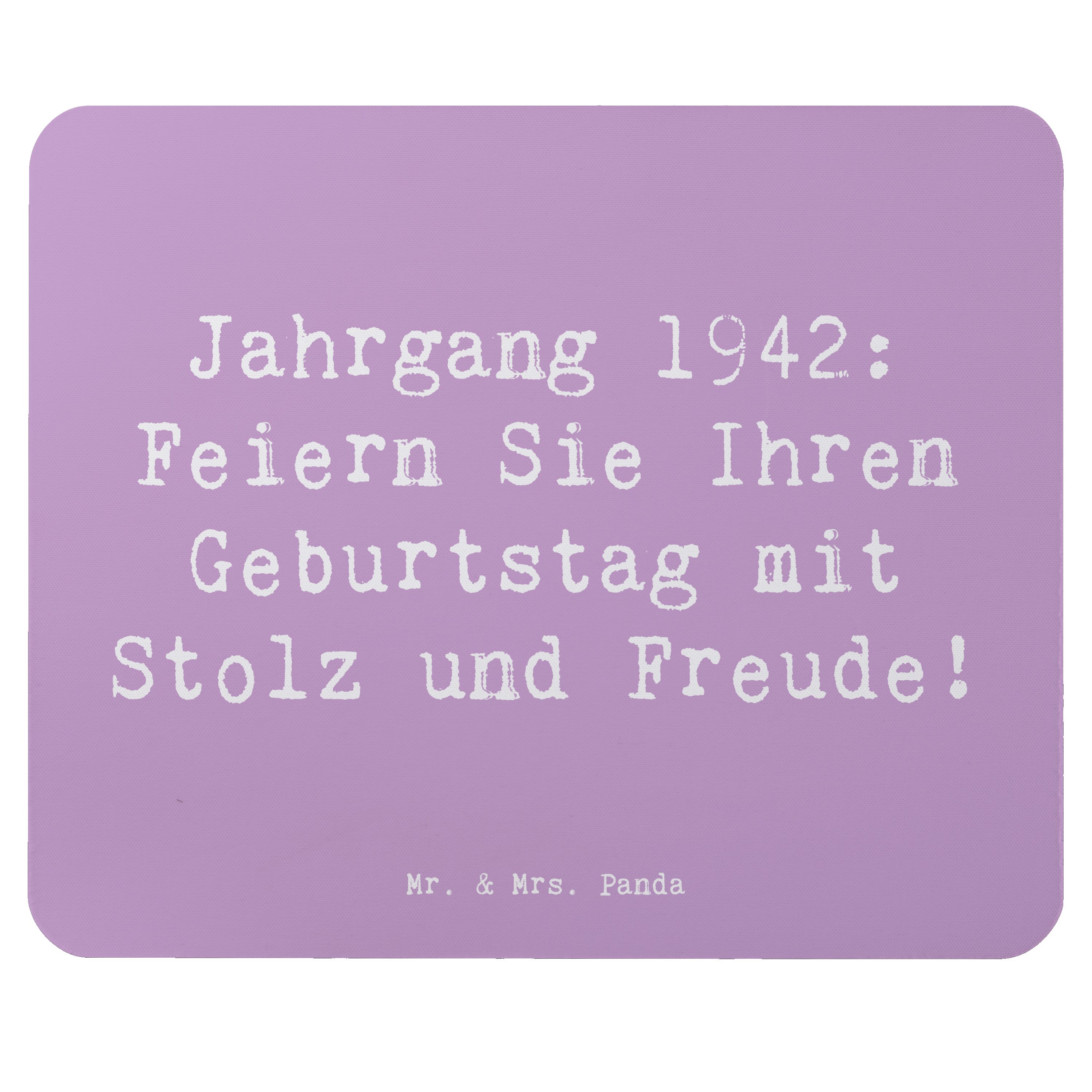 Mauspad Spruch 1942 Geburtstag - Lavendeltraum - Geschenk, Stolz und Freude