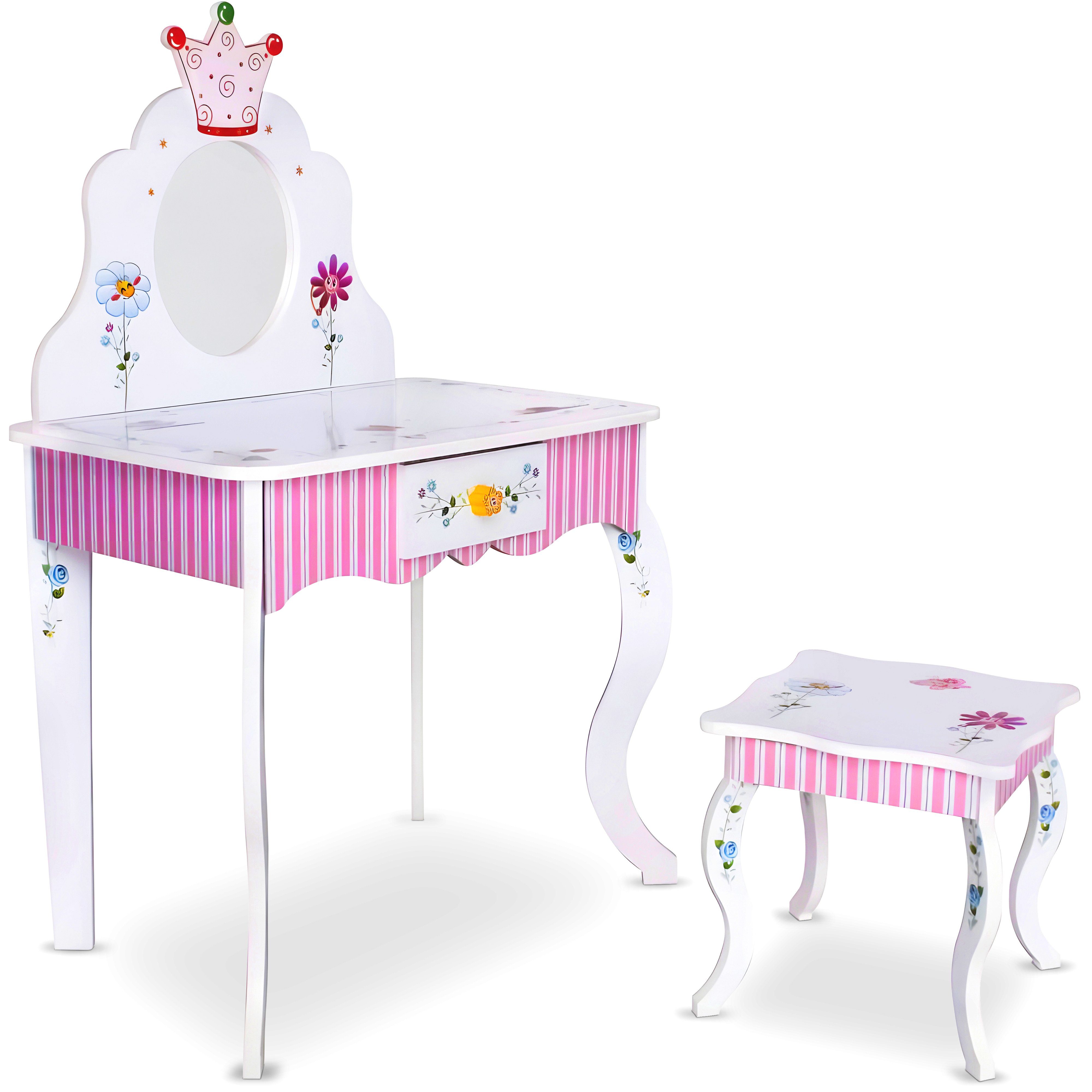 habeig Schminktisch Kinderschminktisch #988 Kindertisch Prinzessin Kinder Schminktisch