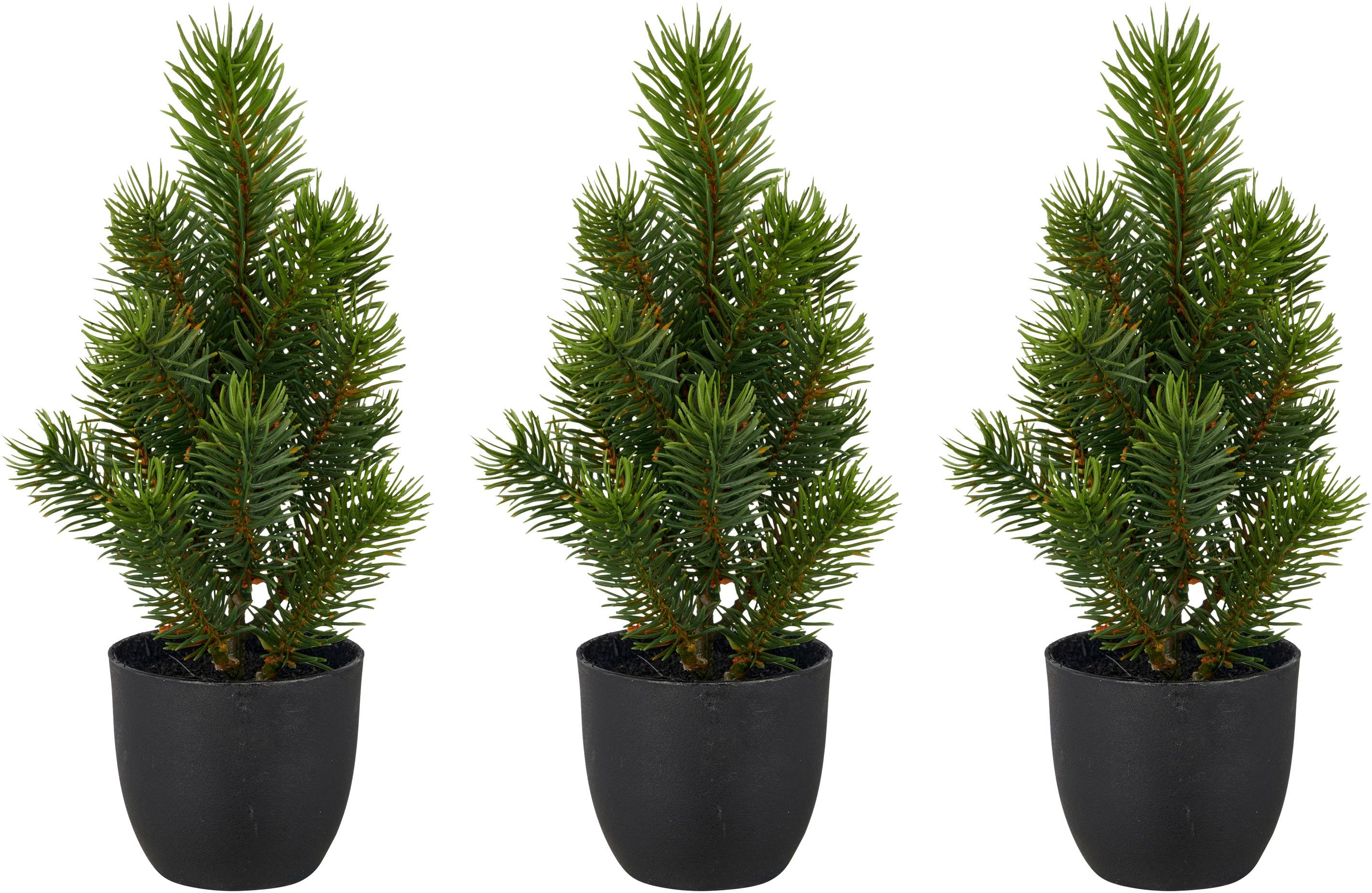 Winterliche Kunstpflanze Tannenbäumchen, Creativ green, Höhe 25 cm, mit nat günstig online kaufen