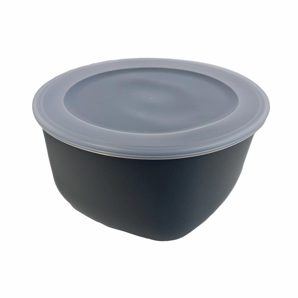 KOZIOL Vorratsdose Connect Box 4, Nature Ash Grey, 4 L, Biozirkulärer Kunststoff