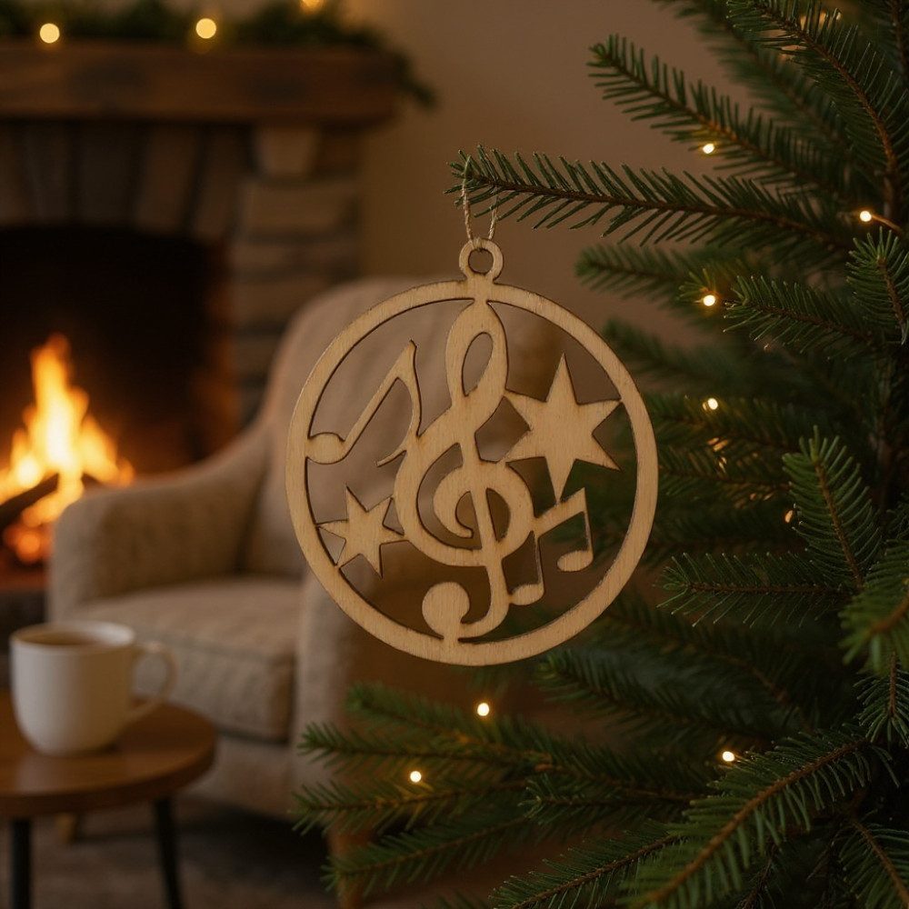 mugesh Weihnachtsbaumkugel Weihnachtskugel Violinschlüssel, für Musiker