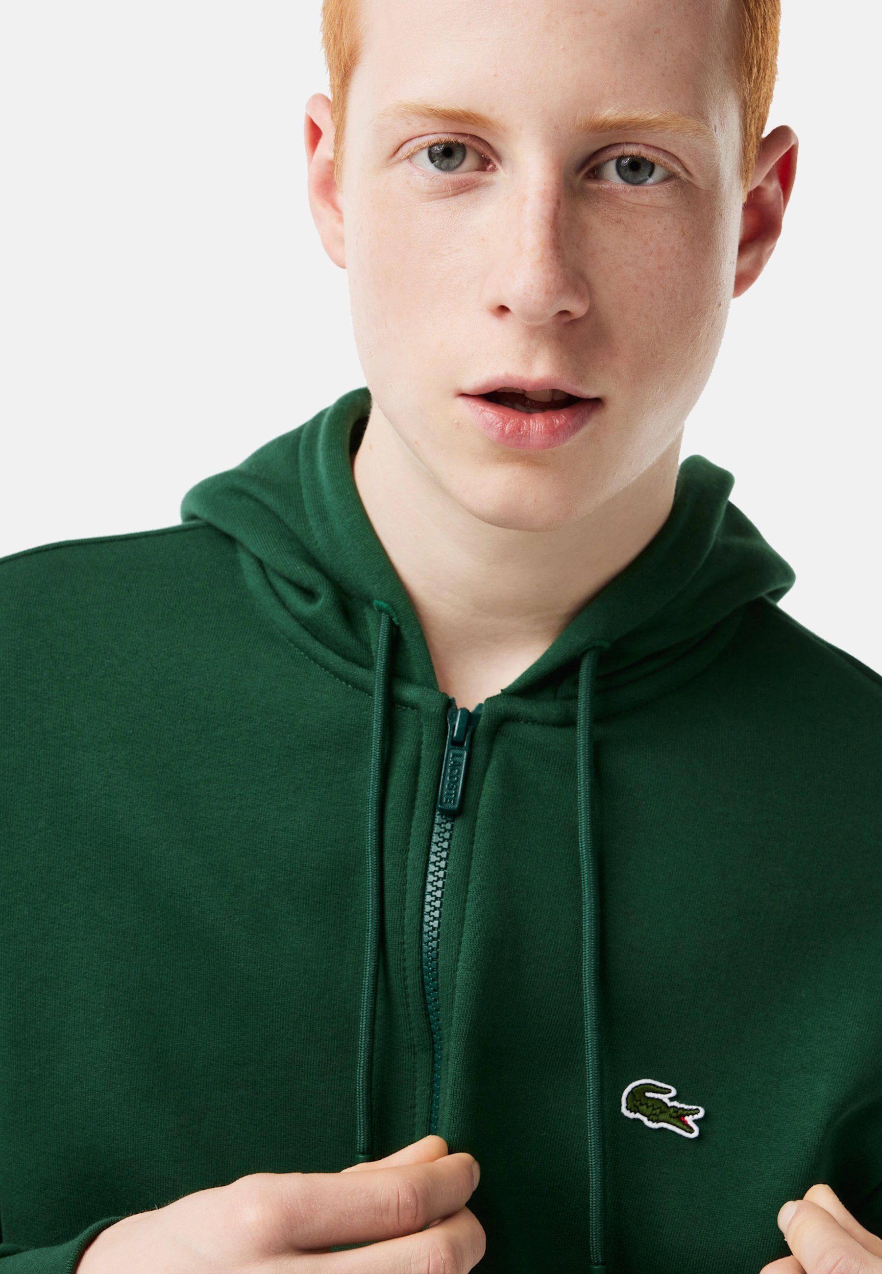 Lacoste Kapuzensweatjacke Jacke Fleecejacke (1-tlg)