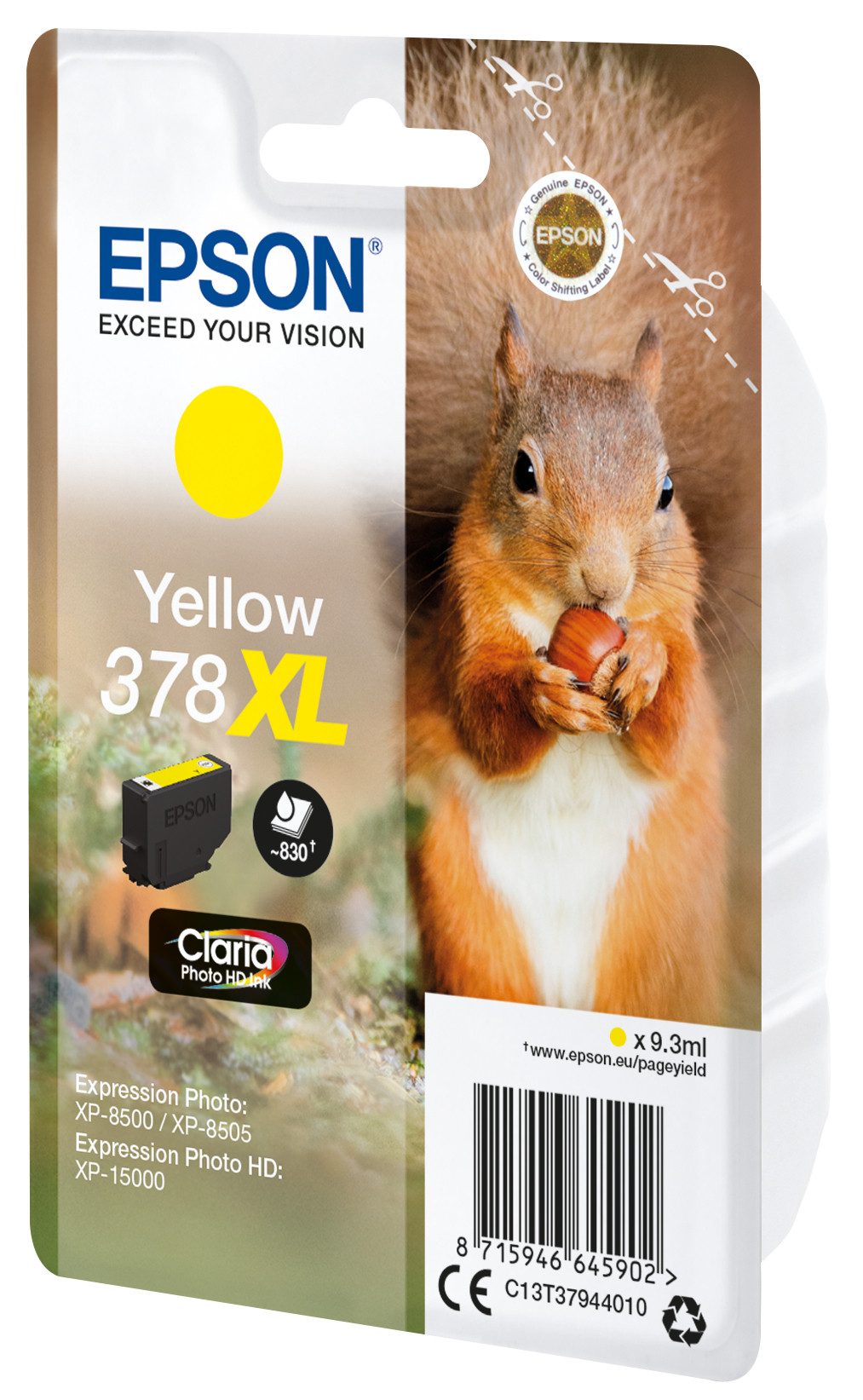 Epson Tintenpatrone 378XL Gelb (9,3ml) Tintenpatrone