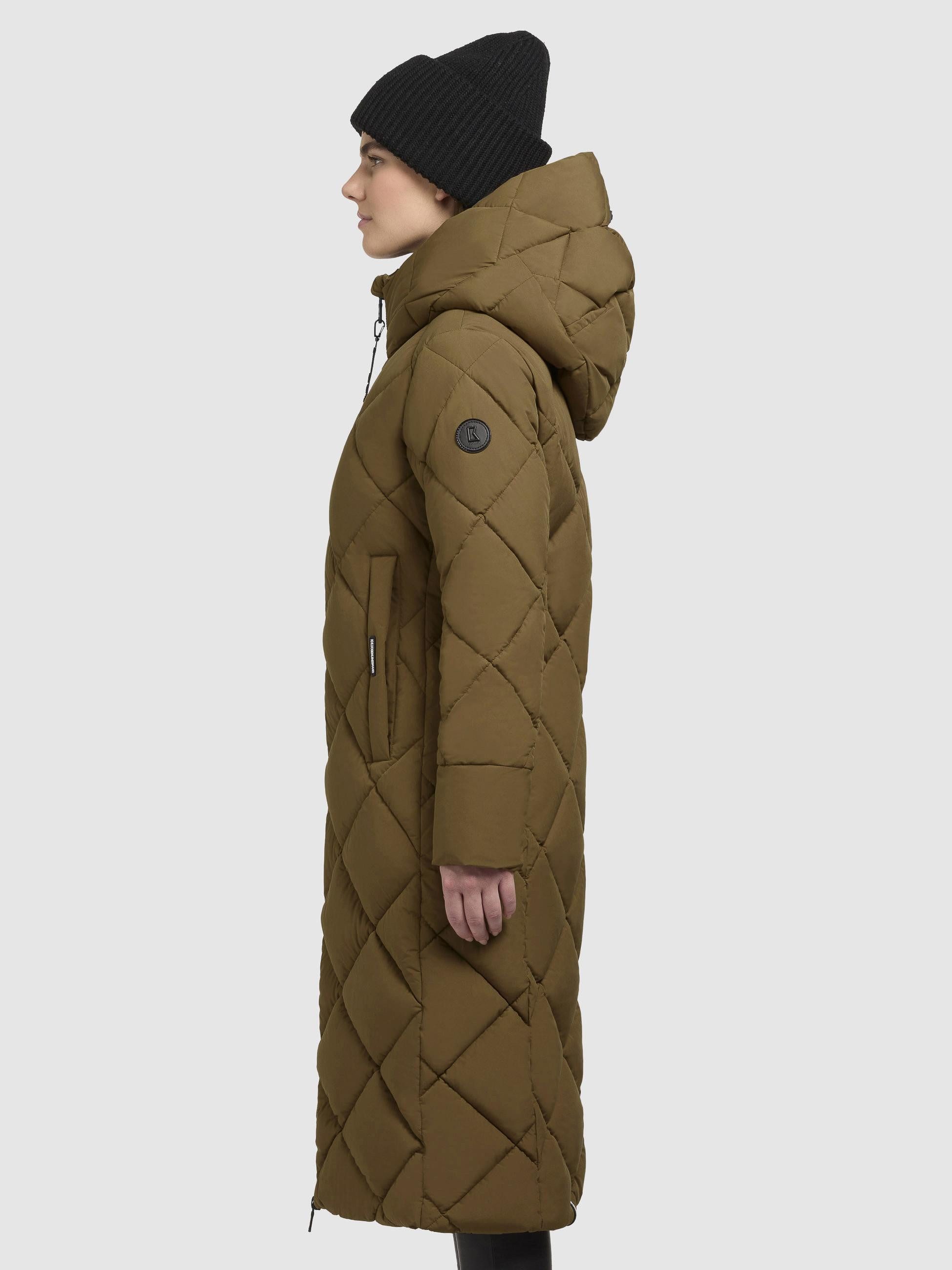 khujo Steppmantel Elow-YM Damen Wintermantel in Diamond-Steppung