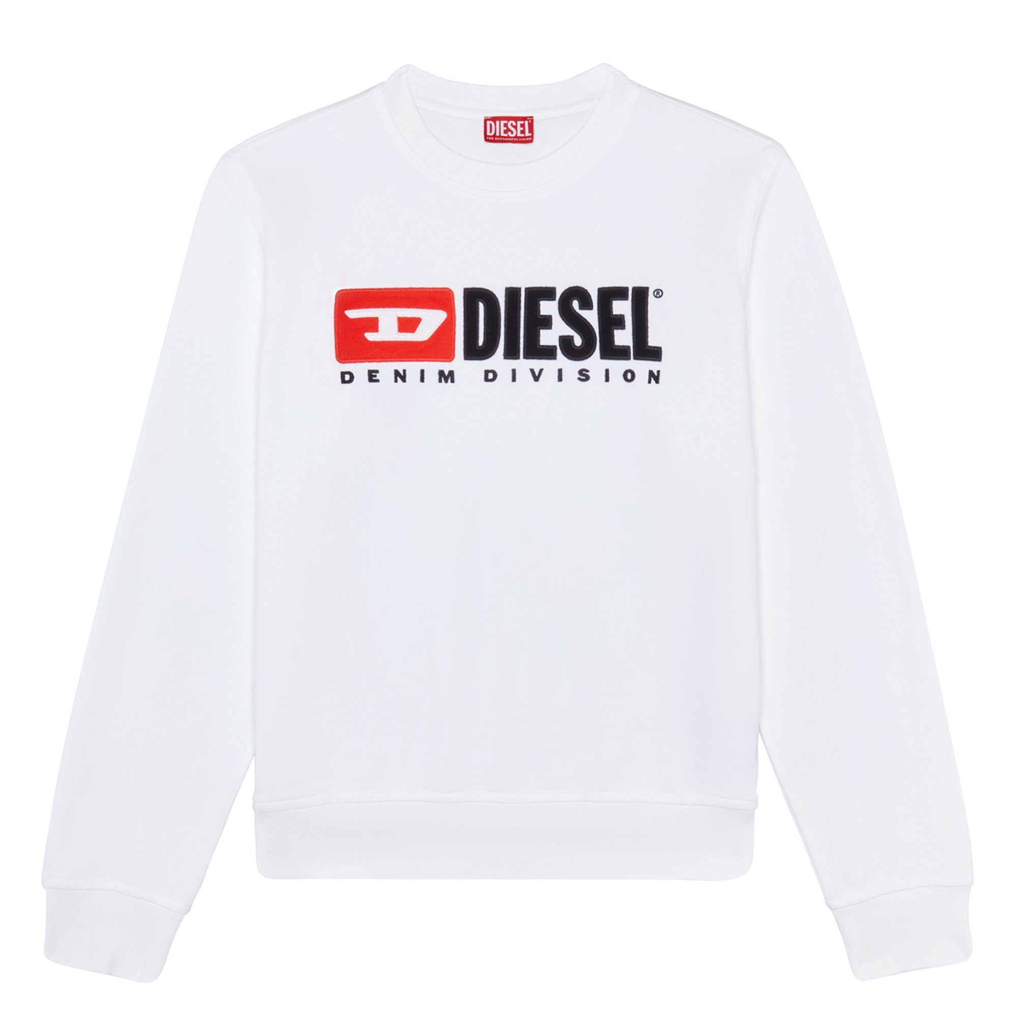 Diesel Sweatshirt Herren Sweatshirt - S-GINN-DIV-SWEAT-SHIRT Weiß