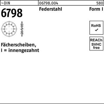 Reyher Fächerscheibe 500er Pack Fächerscheibe DIN 6798 FormI innengezahnt I 2,5 Federstahl