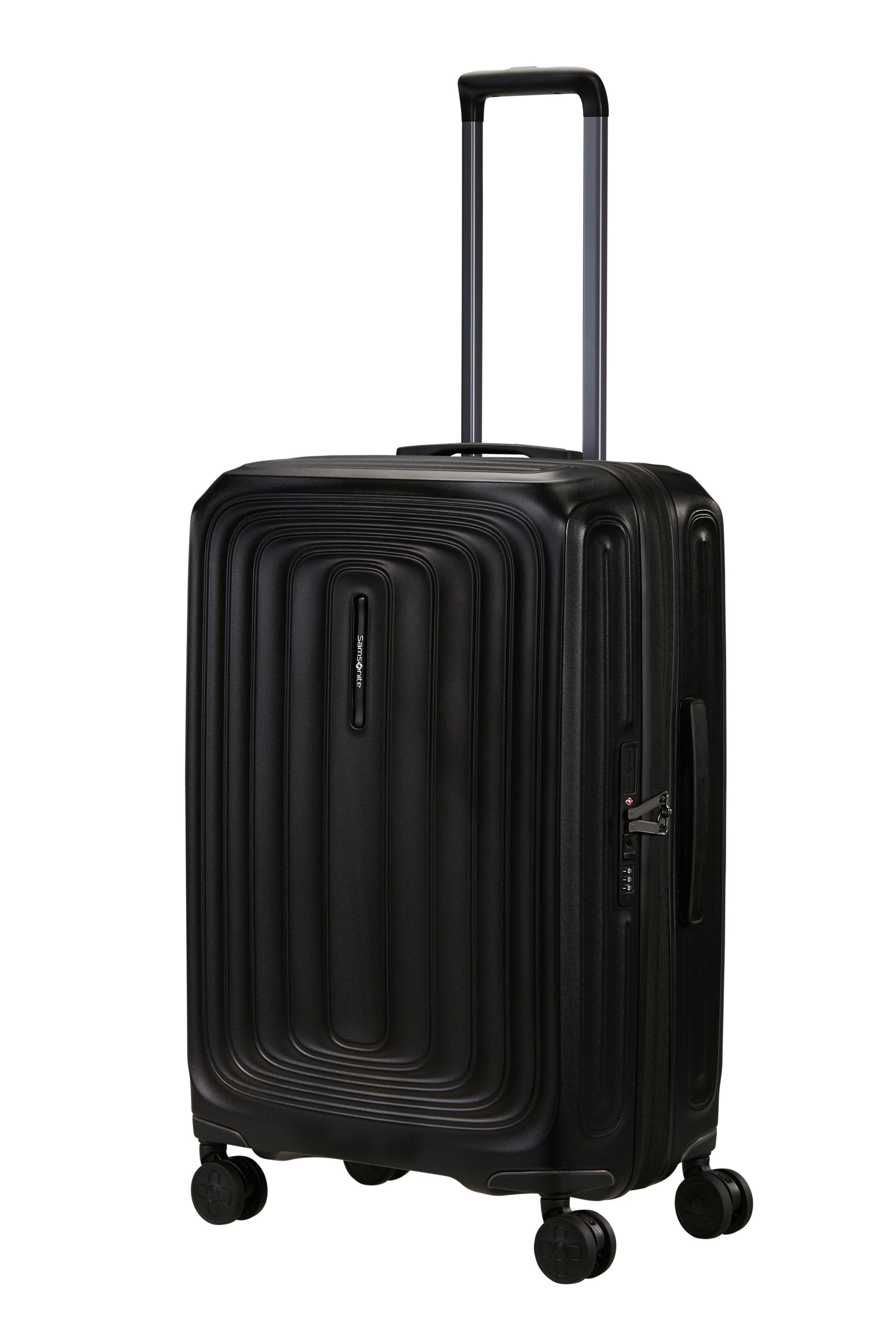 Samsonite Hartschalen-Trolley 2WANDER, 4 Rollen, aus robustem Polycarbonat, mit Adressetikett und Dehnfalte
