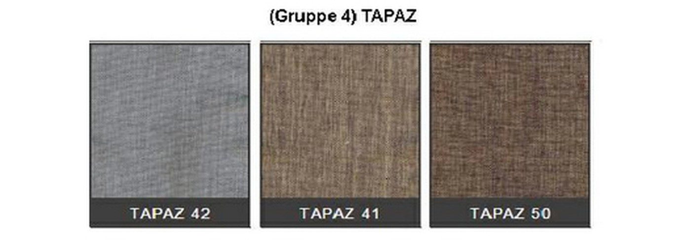 JVmoebel Bettbank Eleganter Polsterhocker in Grau mit hochwertigem Textilbezug (1-St), Made in Europa