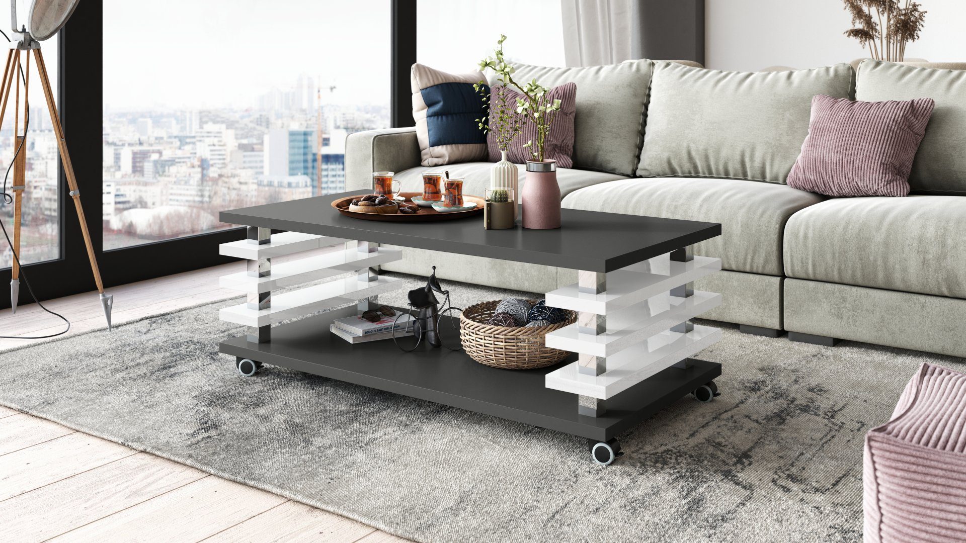 designimpex Couchtisch DC-3 Design Wohnzimmertisch Tisch günstig online kaufen