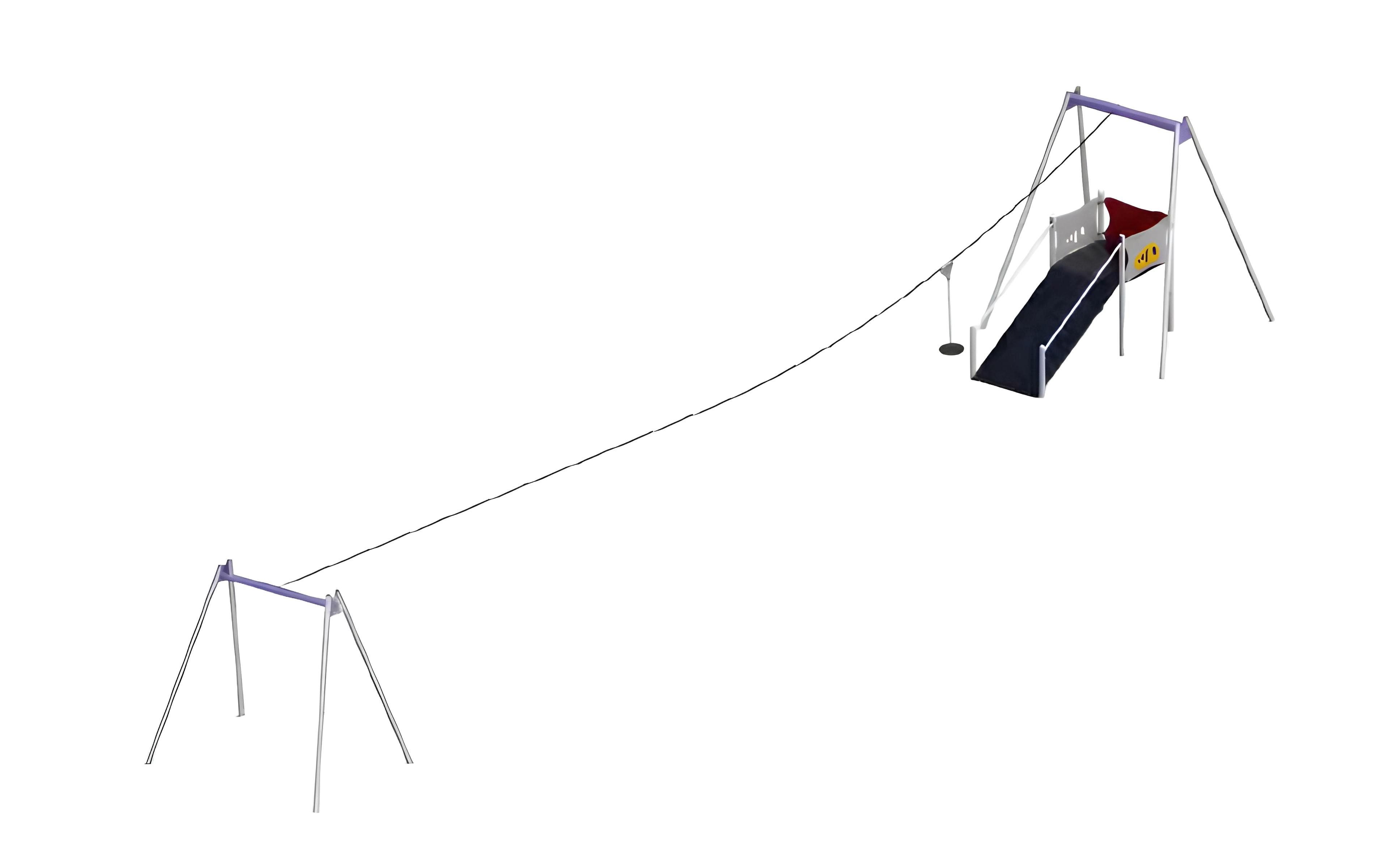 Xlmoebel Klettergerüst Freiluftspielplatz Seilrutsche Bewegungspark mit Spielzeugbooten, (Spielplatz), Hergestellt in Europa