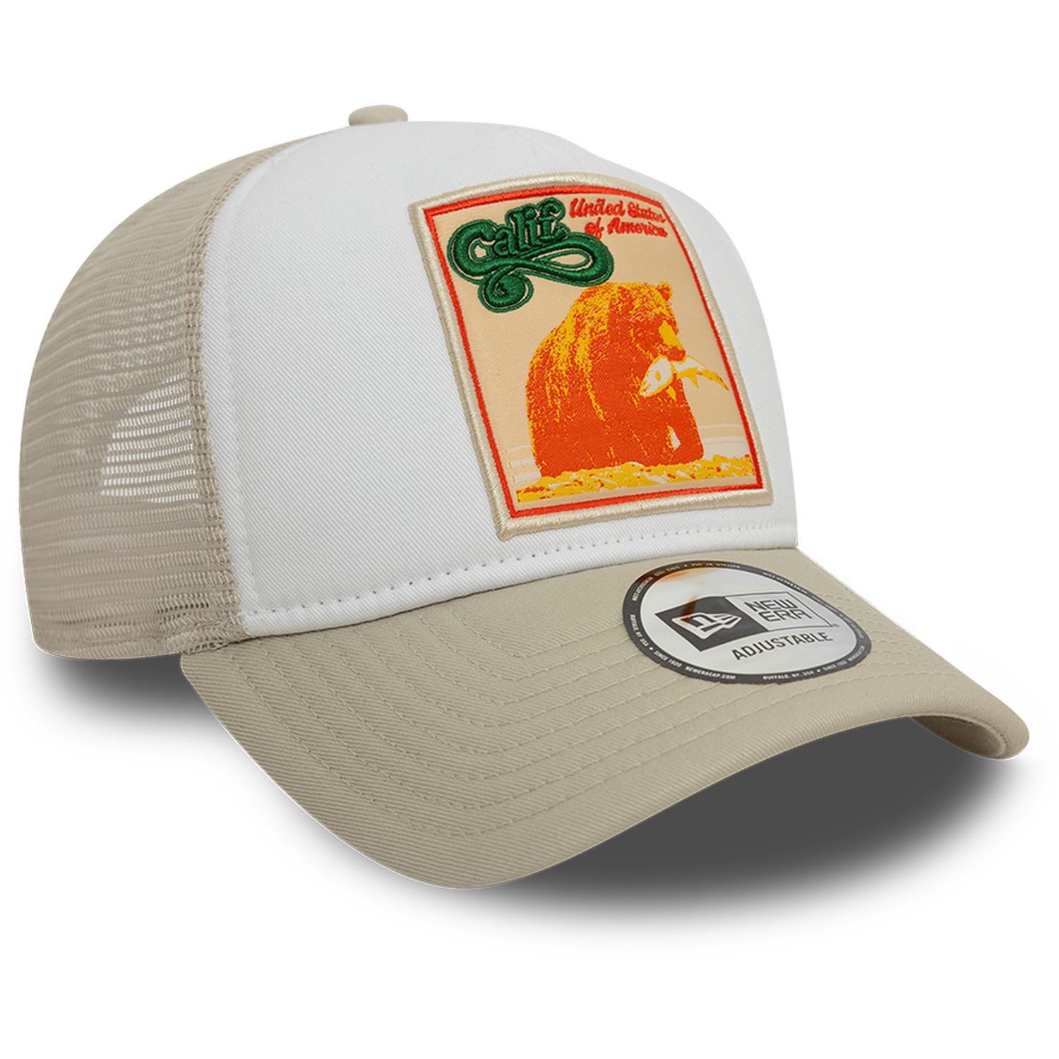 New Era Trucker Cap AFrame Trucker CALIFORNIA PATCH