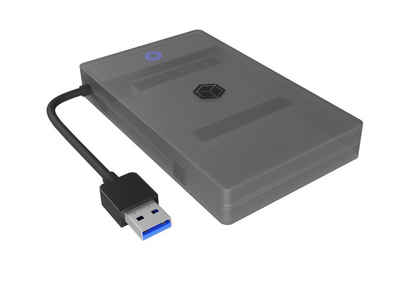 Festplatten-Gehäuse ext. 2.5 SATA Gehäuse, USB 3.2 Gen 1, Werkzeuglos, Kunststoff, schwarz