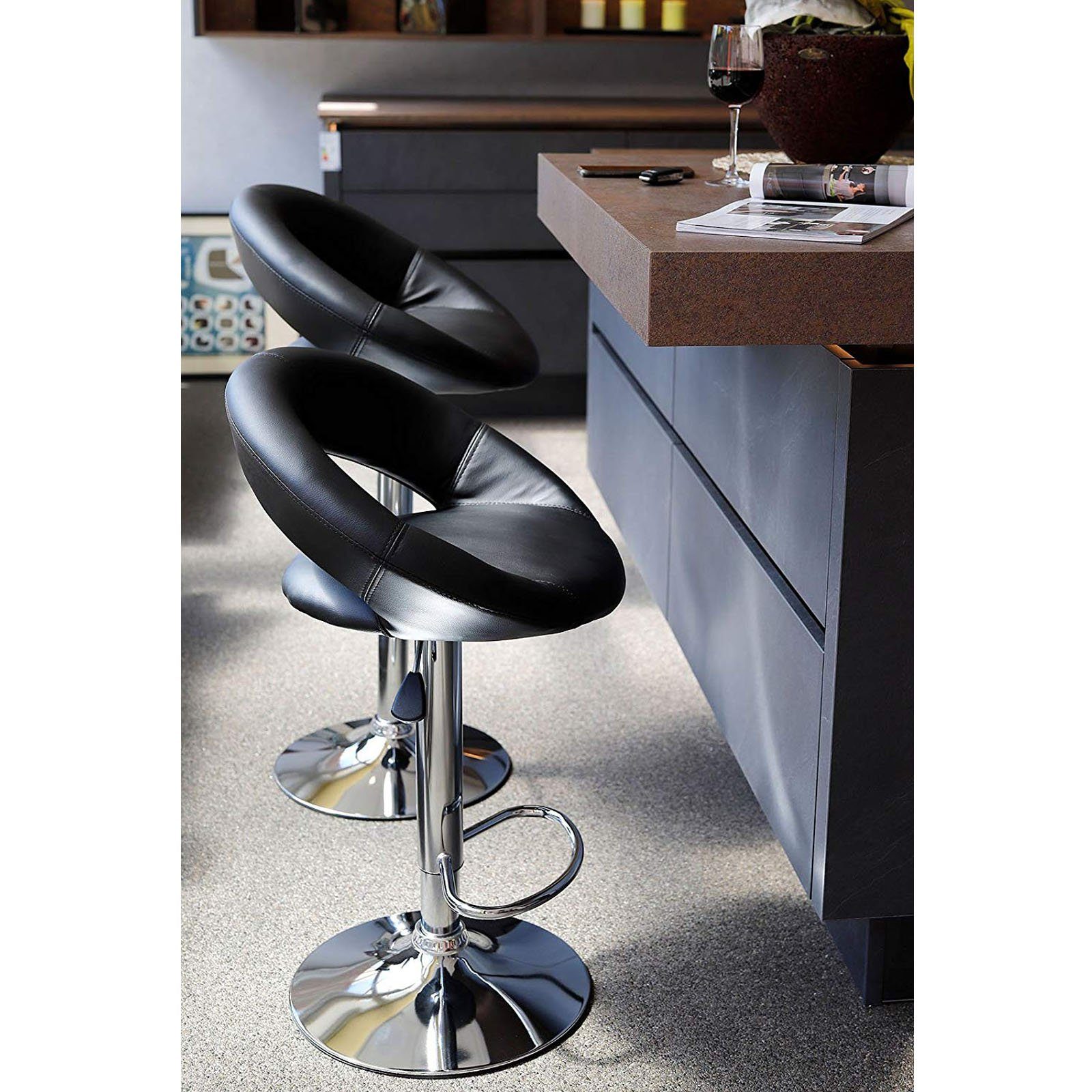 dibea Barhocker Barhocker 2er-Set, Modell 1, höhenverstellbar, 360 Grad dre günstig online kaufen