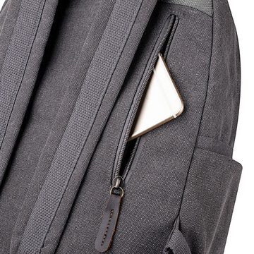 TSEPOSY Freizeitrucksack Canvas Vintage Rucksack Leichter und Lässiger Rucksäcke Reiserucksack