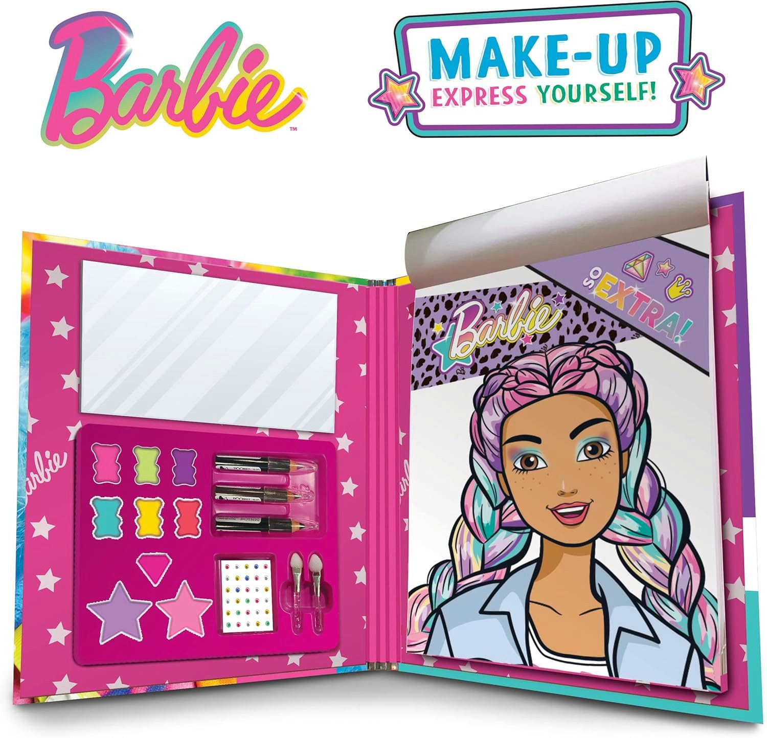 Lisciani Kreativset Barbie Sketch Book Make Up Goal
