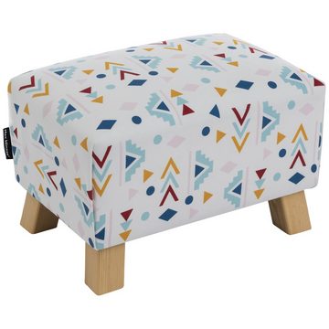 Max Winzer® Hocker Footstool, Hocker gemustert