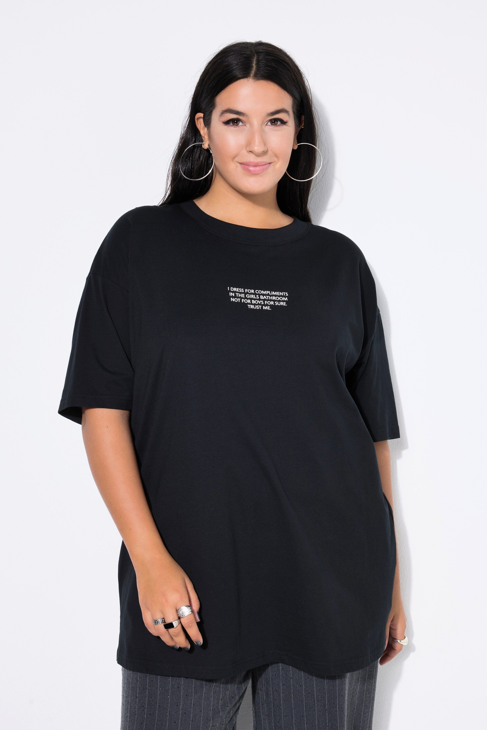 Studio Untold T-Shirt T-Shirt oversized Statement Print Rückenpatch günstig online kaufen