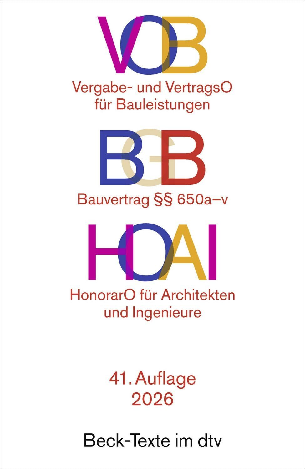 VOB / BGB / HOAI / diverse