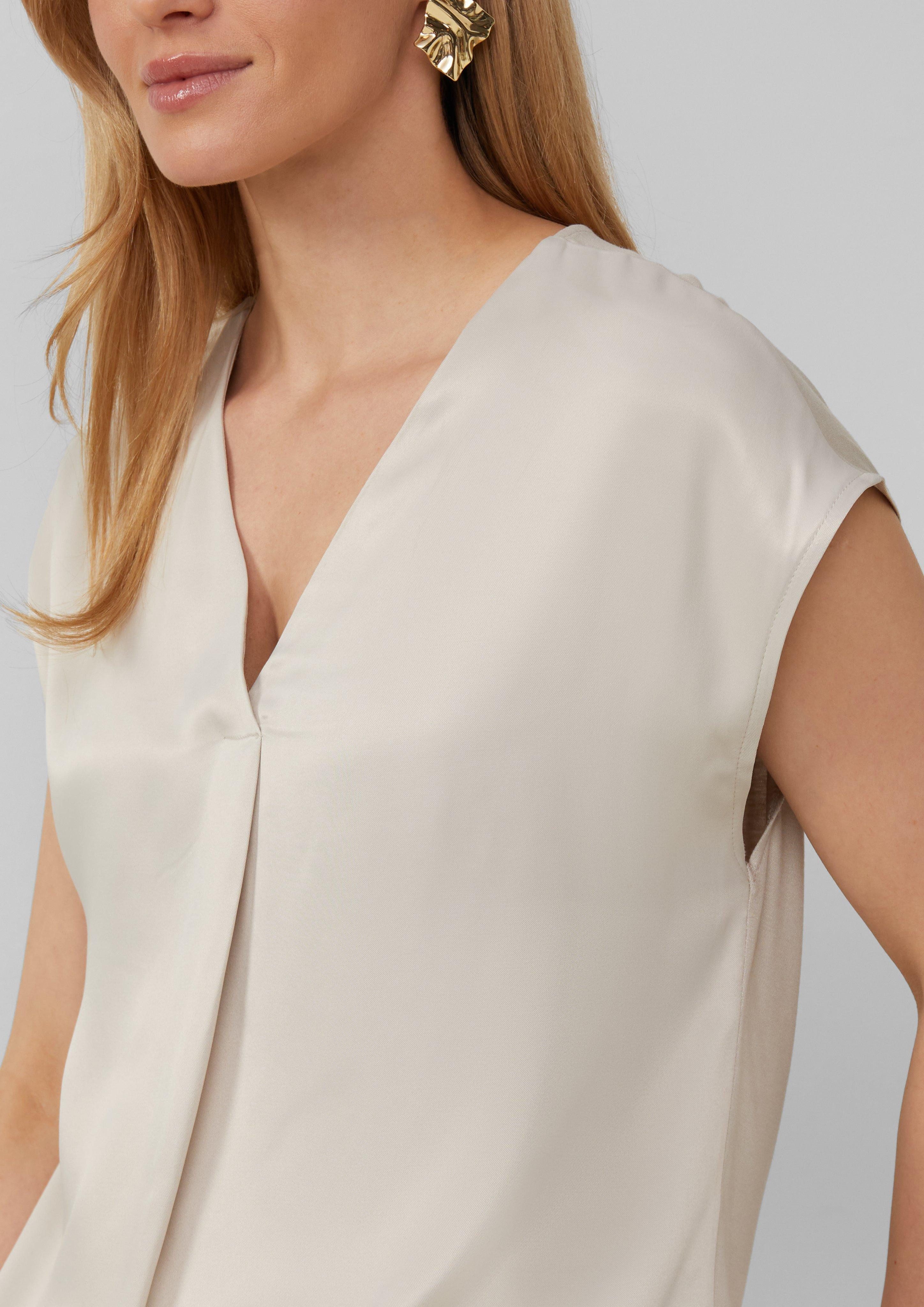 s.Oliver BLACK LABEL Kurzarmshirt Blusenshirt im günstig online kaufen