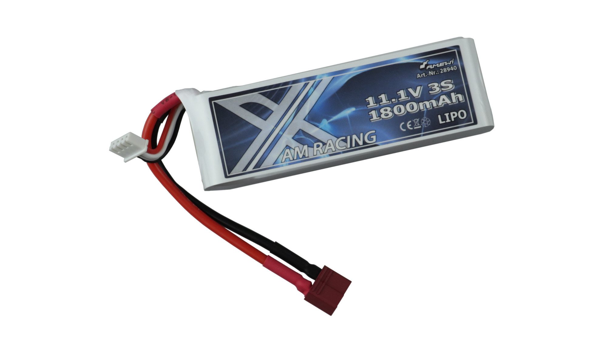 Amewi RC-Bagger Amewi Lipo Akku 3S 11,1V 1800mAh Softcase, T - Plug