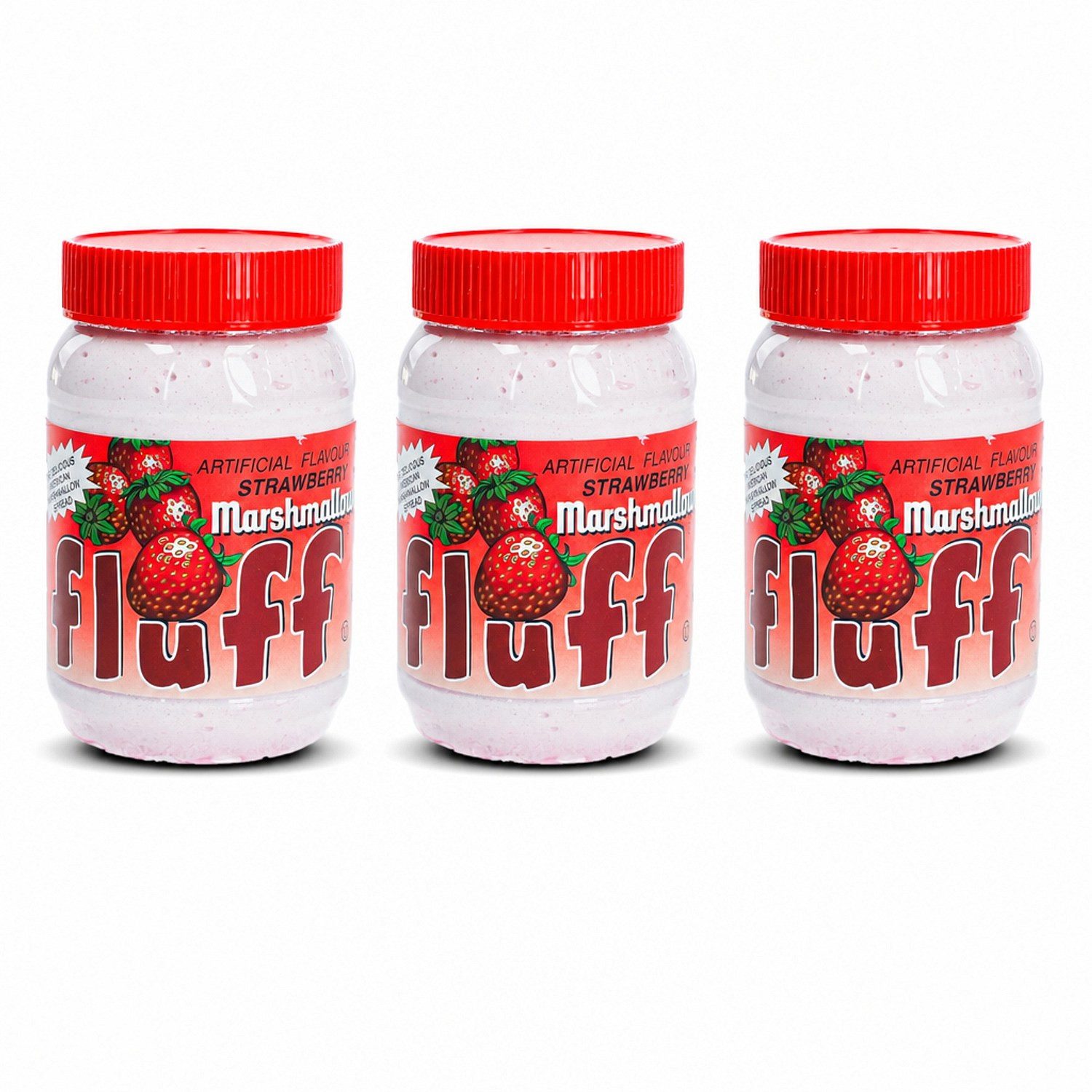 Mars Süßigkeit, 3 x 213 g, Fluff Marshmallow Strawberry Brotaufstrich