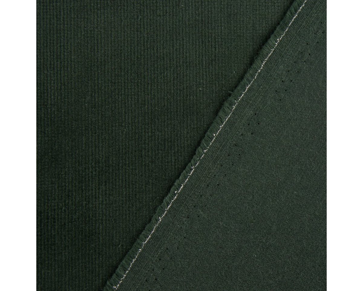 Thumbnail - SCHÖNER LEBEN. Stoff Stretch Cord einfarbig dunkelgrün 1,40m Breite
