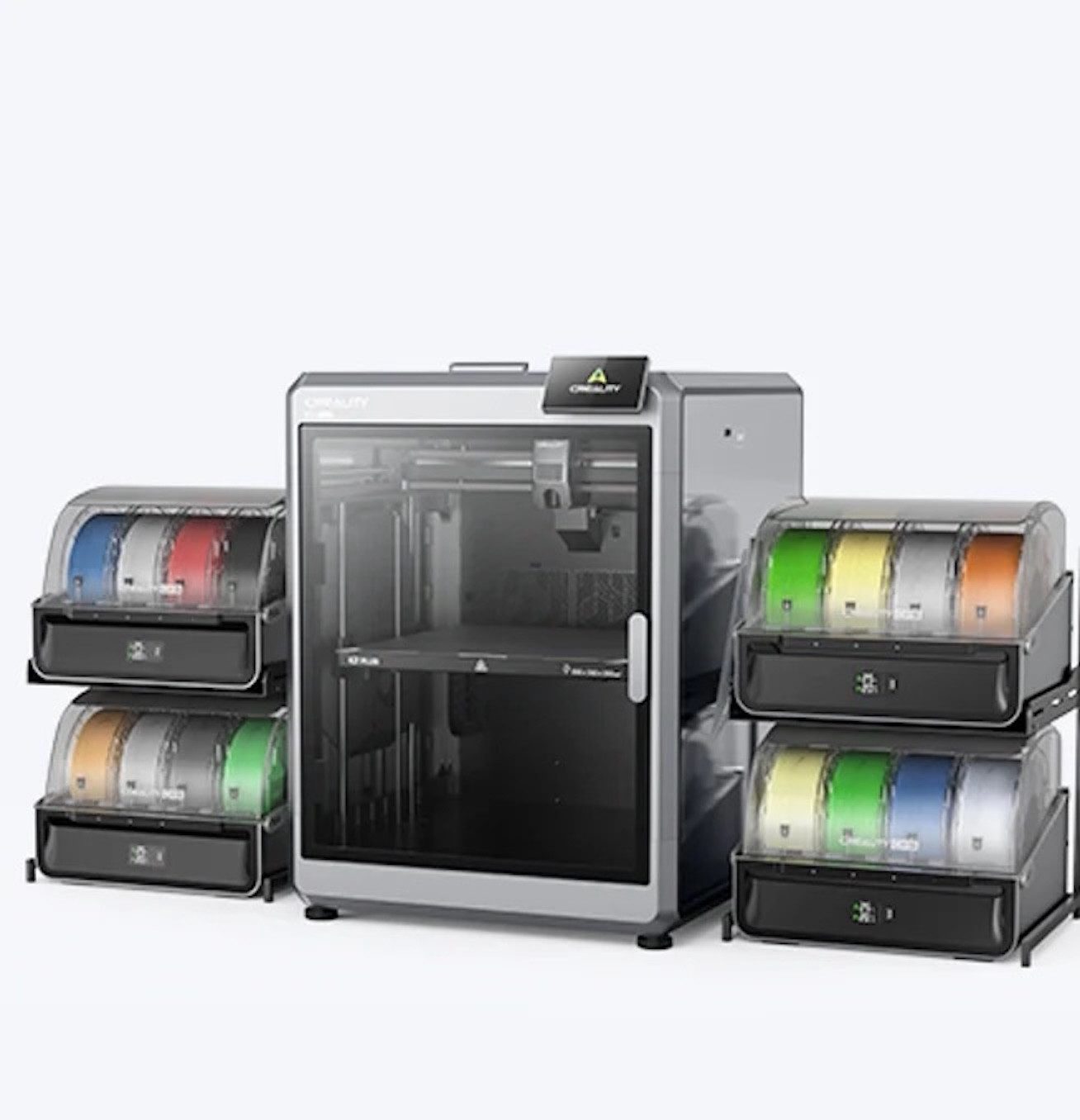 Creality 3D 3D-Drucker Creality CFS Filament-Management-System für K2 Plus, Feuchtigkeitsgeschützt für eine längere Lebensdauer des Filaments