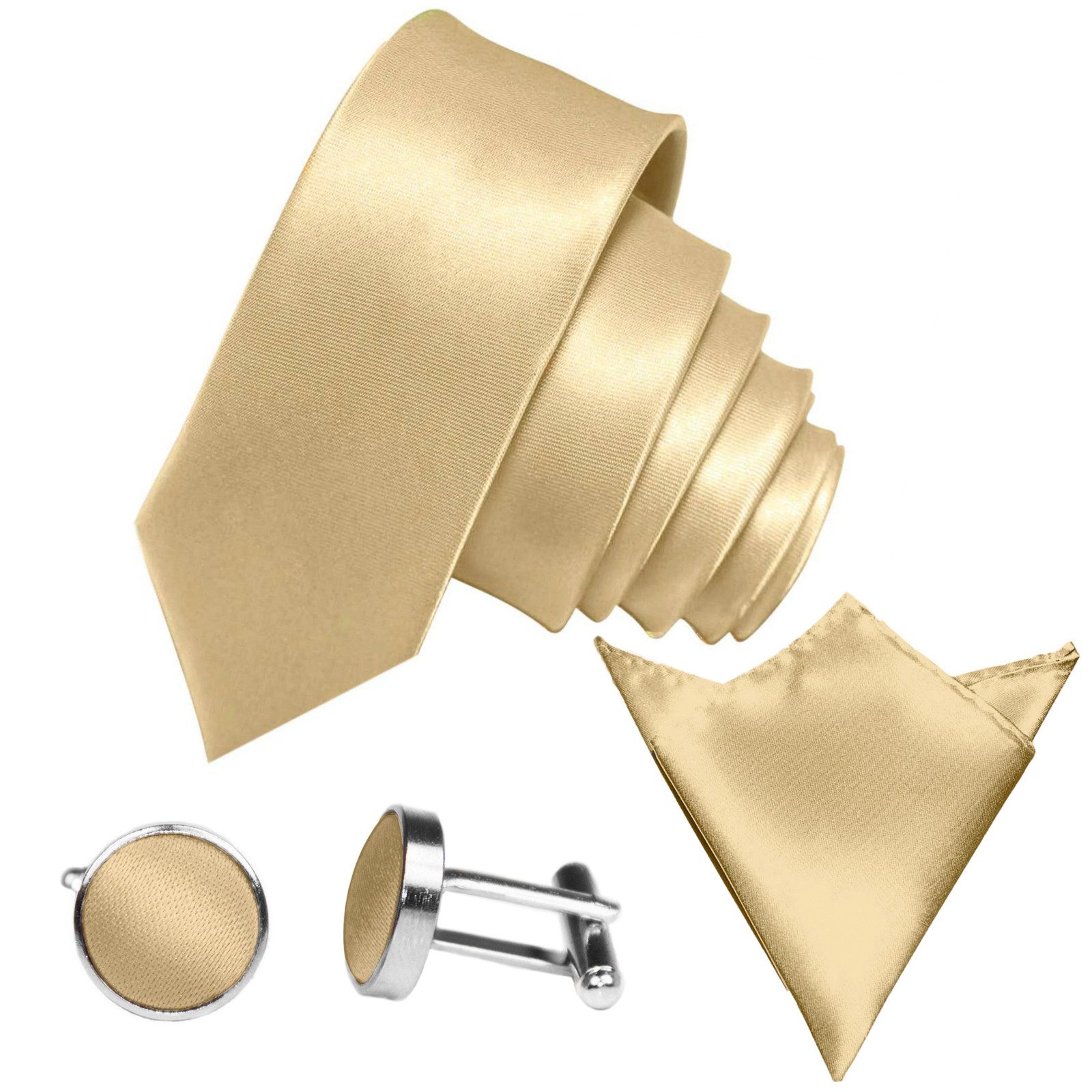 GASSANI Krawatte Satin Hochzeitskrawatte, Herren-Krawatte Hochzeit günstig online kaufen