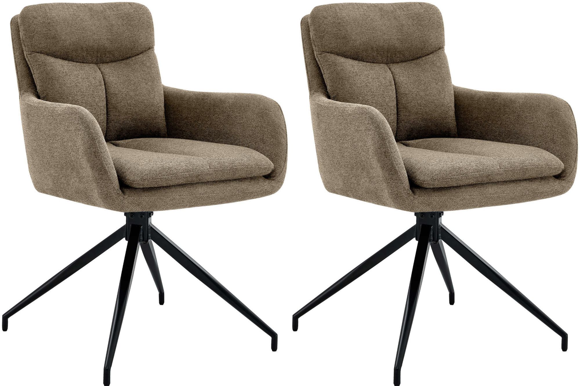 CLP Esszimmerstuhl Somers (2er Set), Stoffbezug, günstig online kaufen