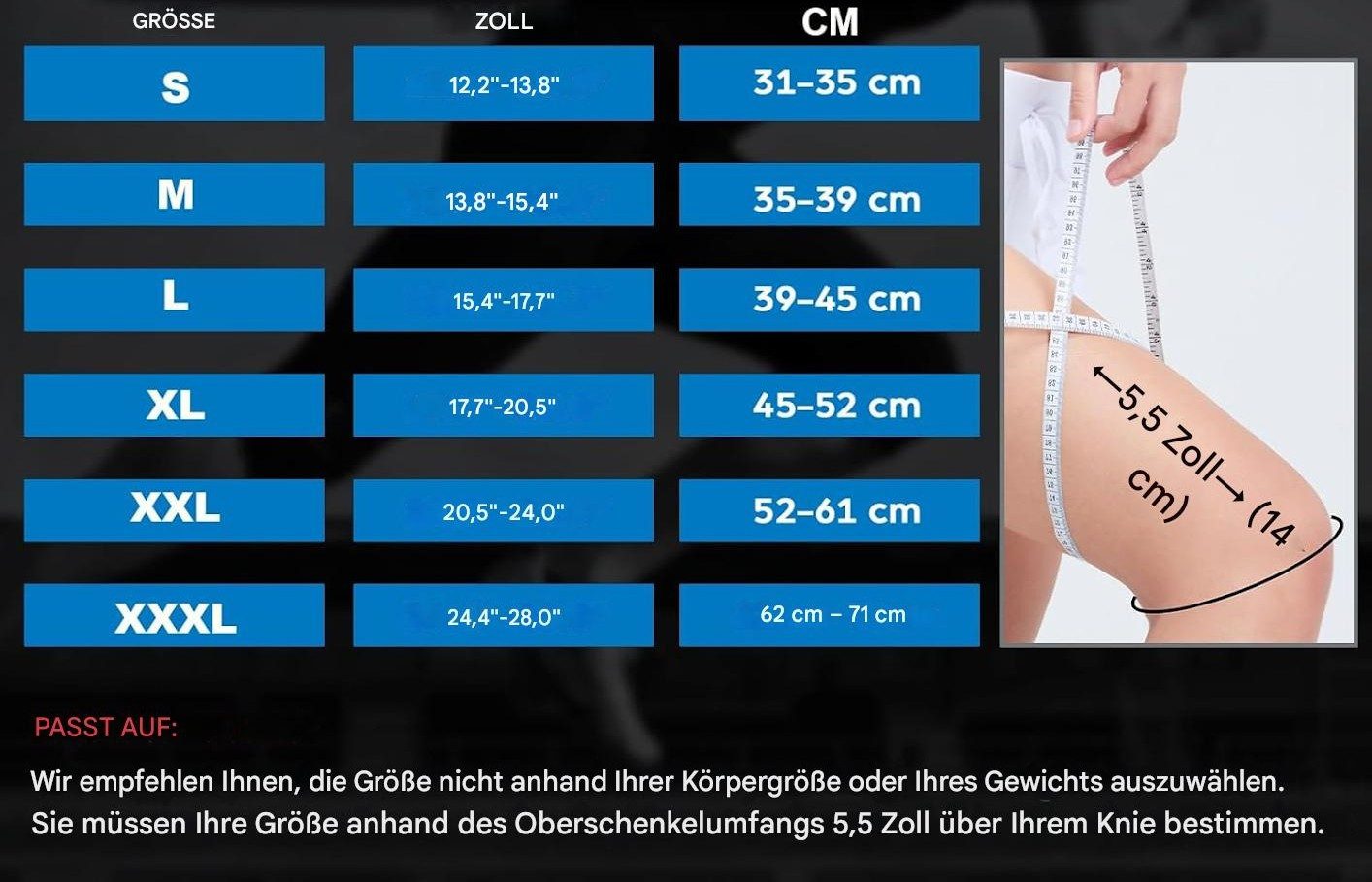 LA CUTE Kniebandage Kniebandage Kompression Sportbandage Gelenkstütze atmungsaktiv (Elastische Kompressions-Kniebandage, vielseitig einsetzbar im Sport, Kniestütze mit Gelenkstütze für Sport, Training & Alltag), Stützende Kniebandage mit Kompression, atmungsaktiv & rutschfest