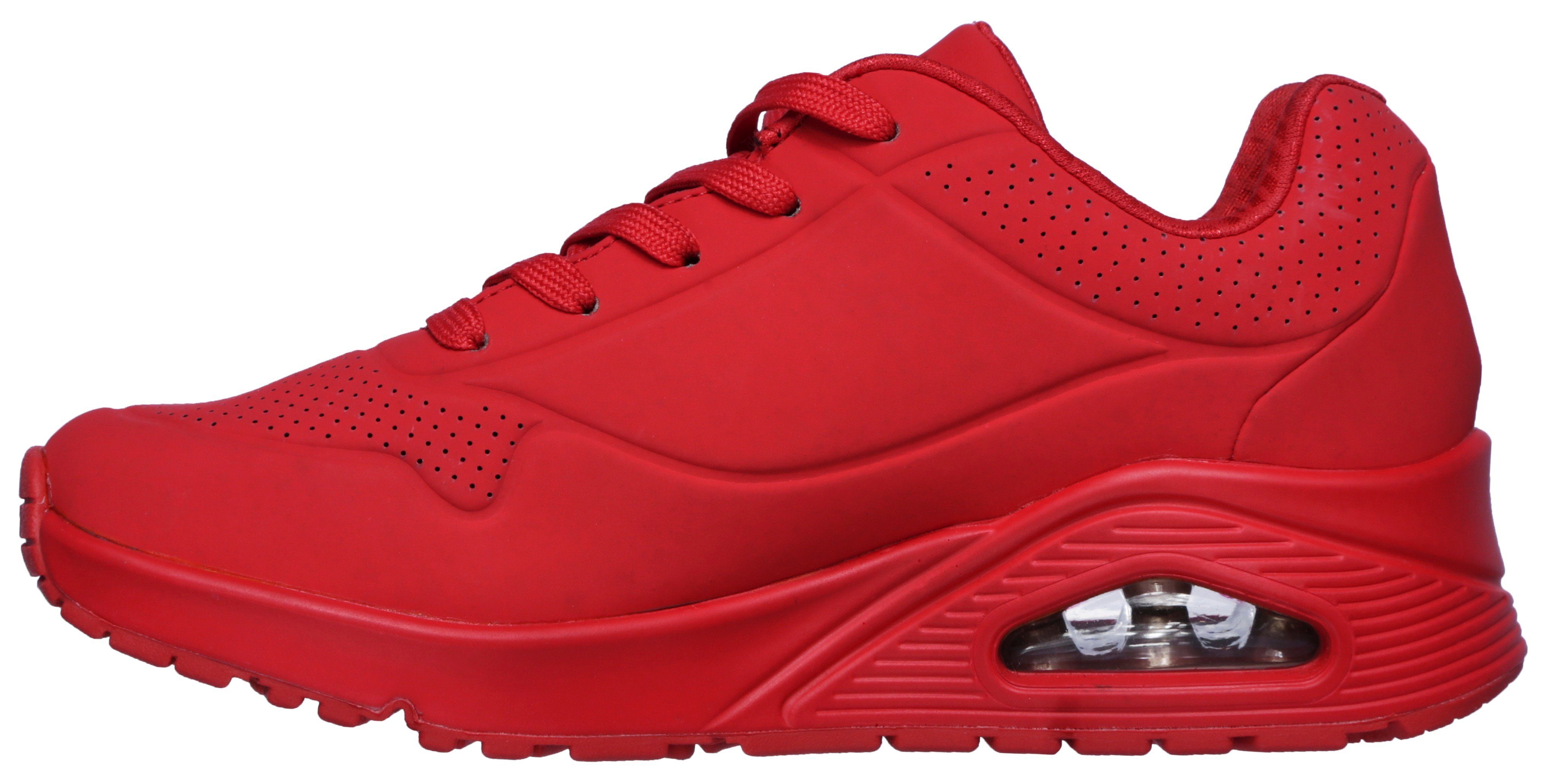 UNO weich AIR Innensohle Wedgesneaker rot STAND Skechers mit ON gepolsterte