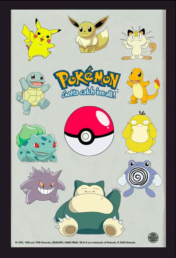 Dekospiegel KS61 Pokemon - Pokémon - Gruppe - Bedruckter Spiegel