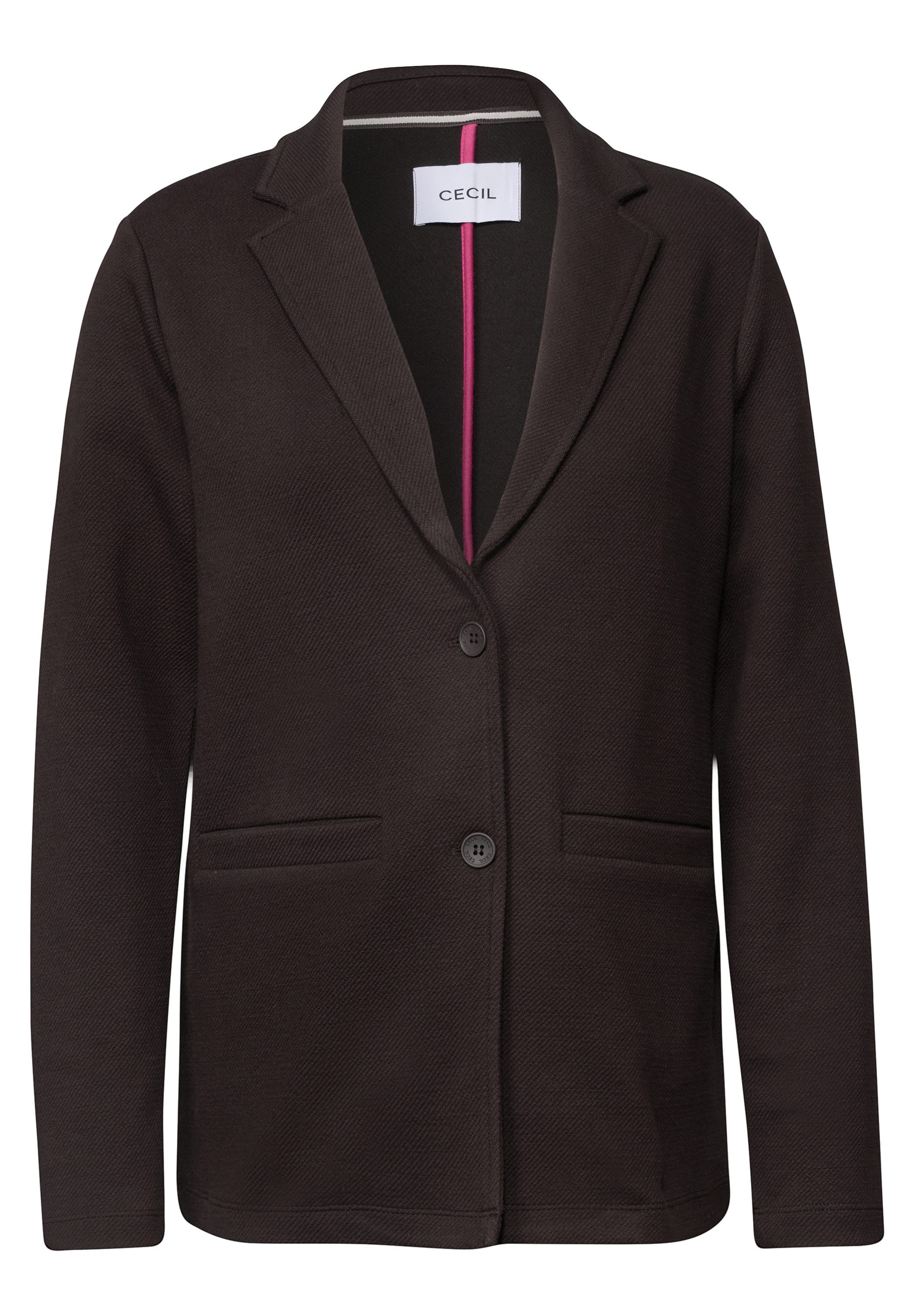 CECIL Sweatjacke Sakko mit Reverskragen / Sweat